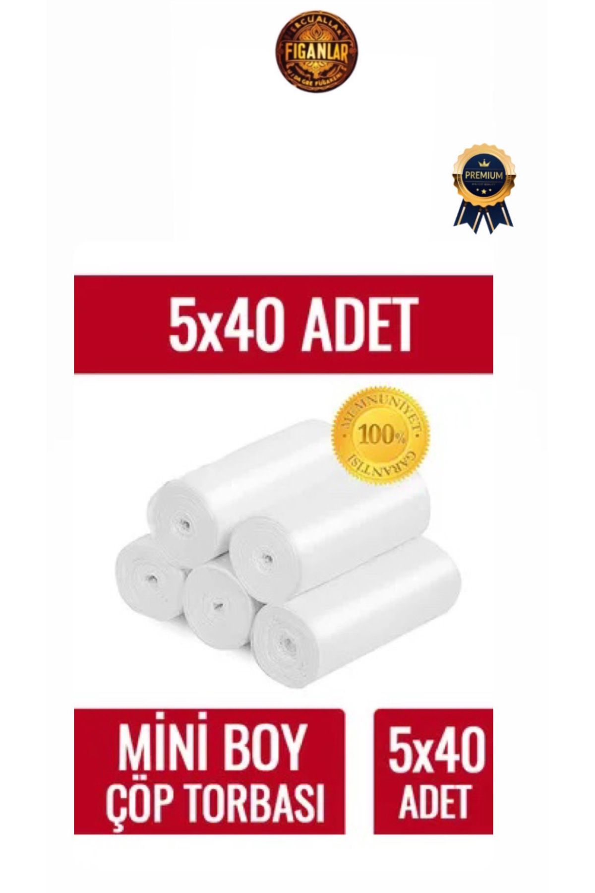 figanlar ambalaj-Small Size Garbage Bag Mini Size 40Pcs X5 Roll 40X50 Garbage Bag 2