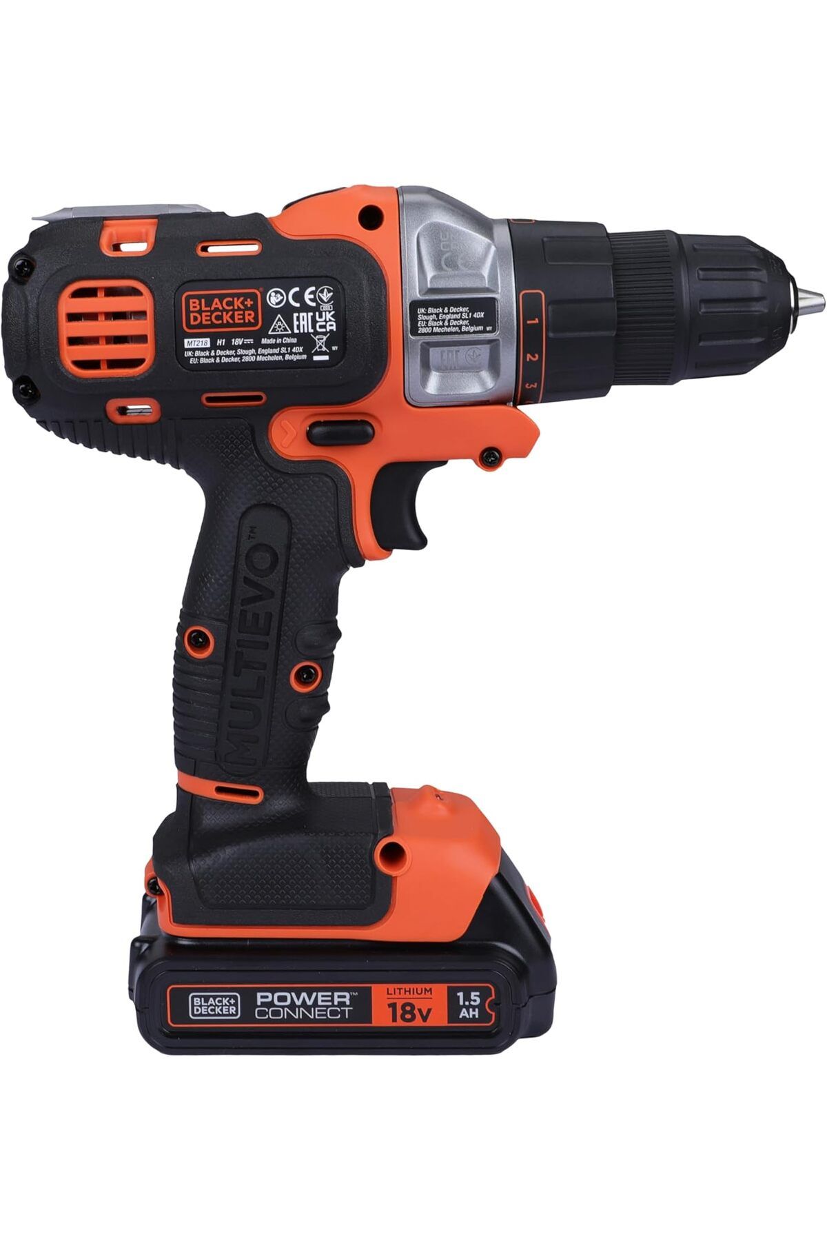 Black&Decker-18V 1.5Ah 10Mm Li-Ion Cordless Multi Multitool Starter Kit With Drill Driver Head For Home Mt218K-Gb 7