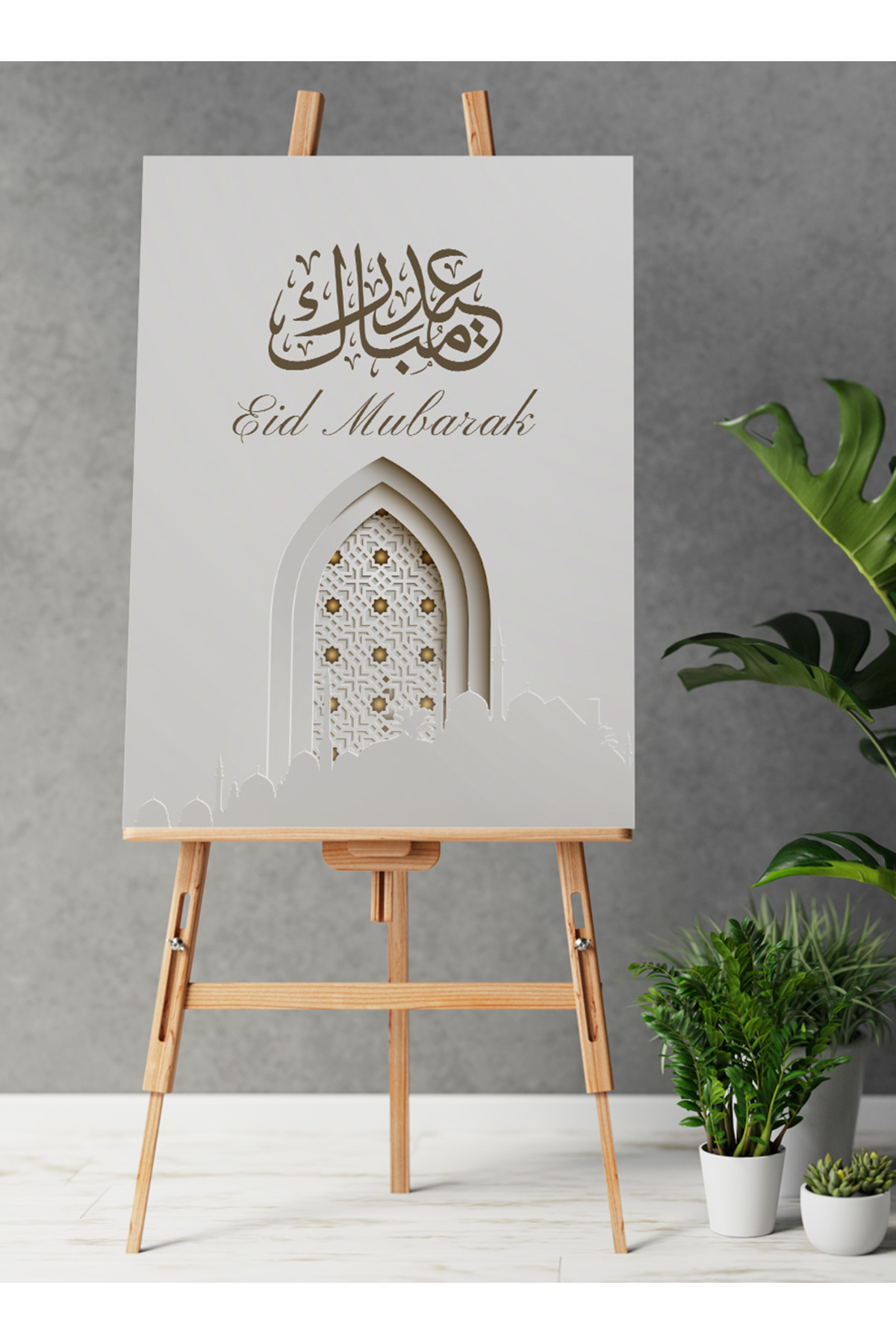 لوحة فنية جدارية من القماش مشدودة على إطار خشبي مع...