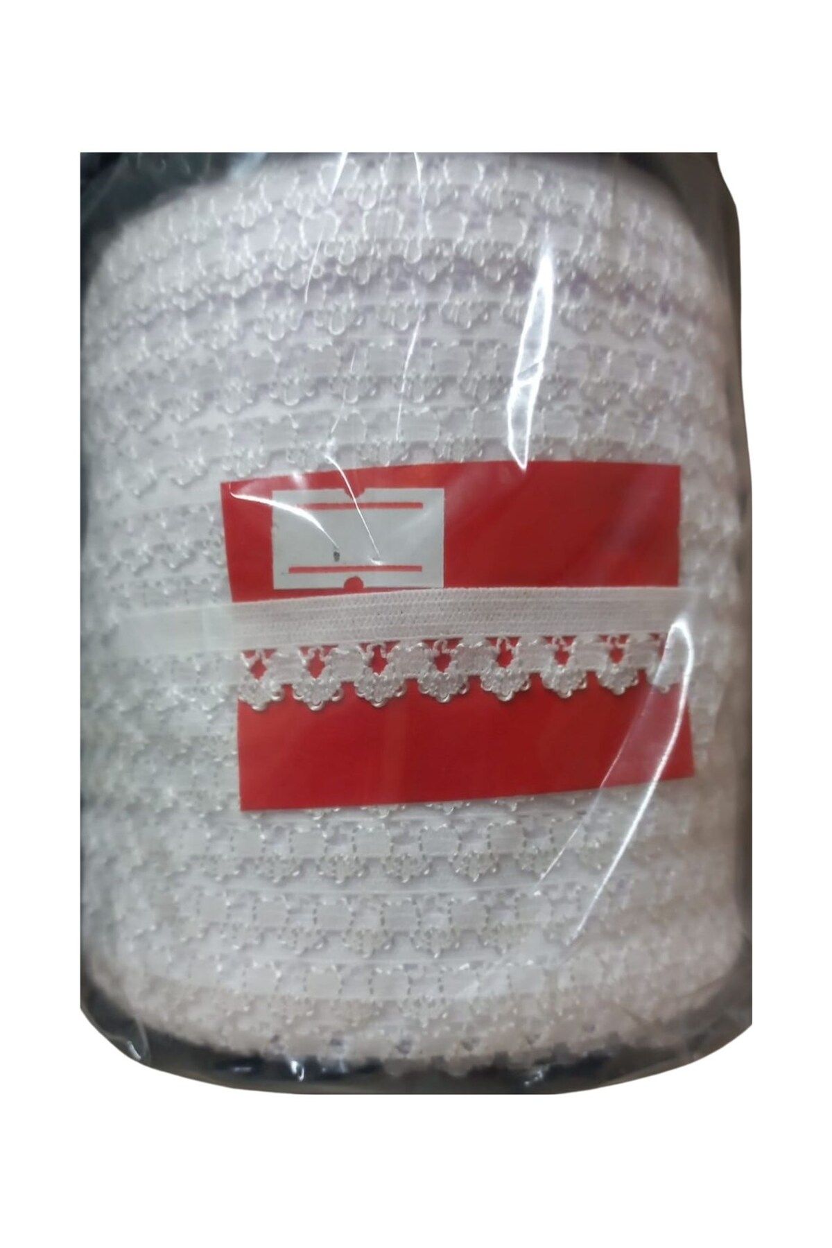 BirdoluSepet Çamaşır Lastiği Dantelli 1 cm 75 Metre 1 Top Beyaz 1. Model