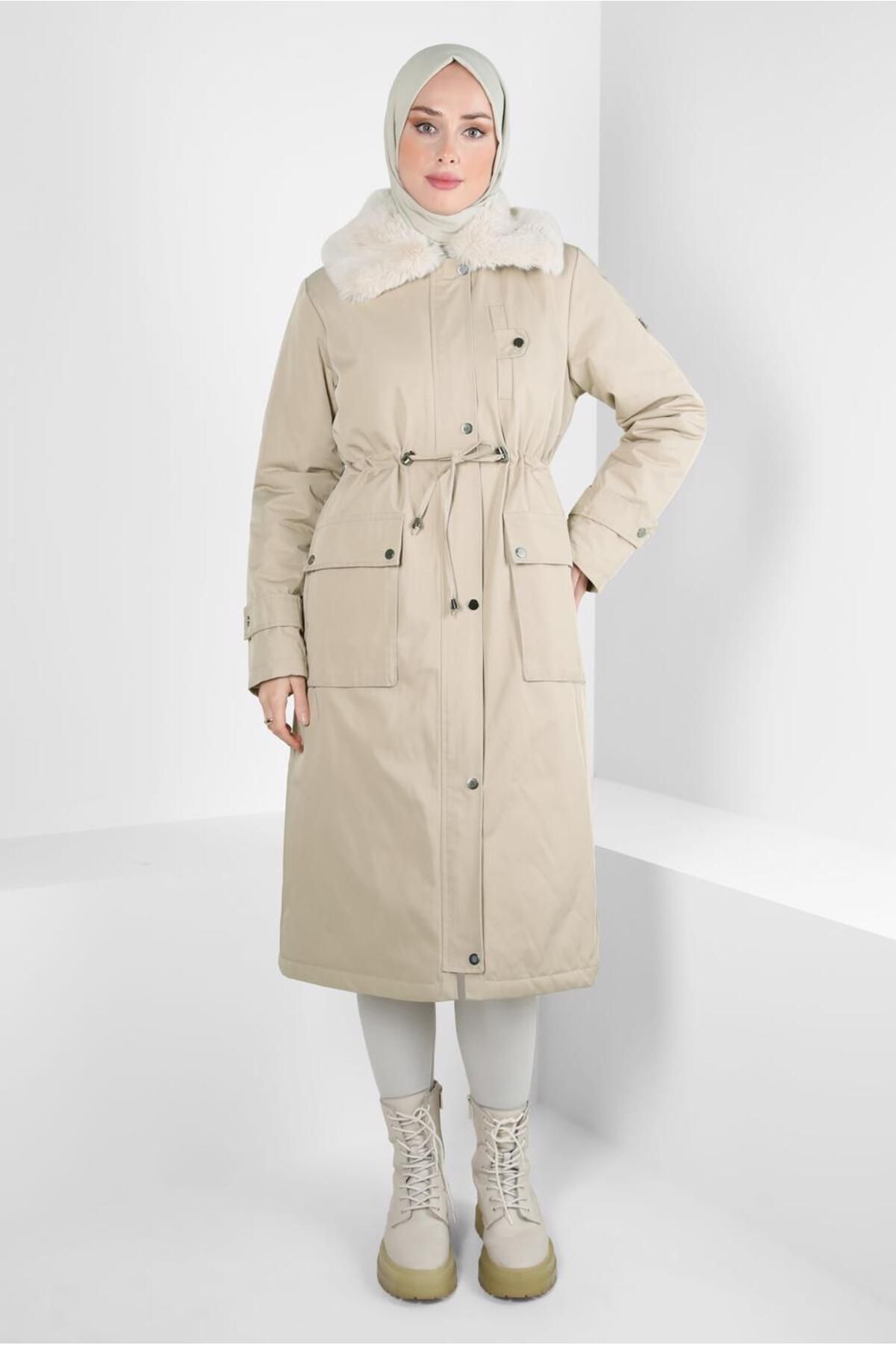 FUR DETAILED PARKA 90423 Alvina
