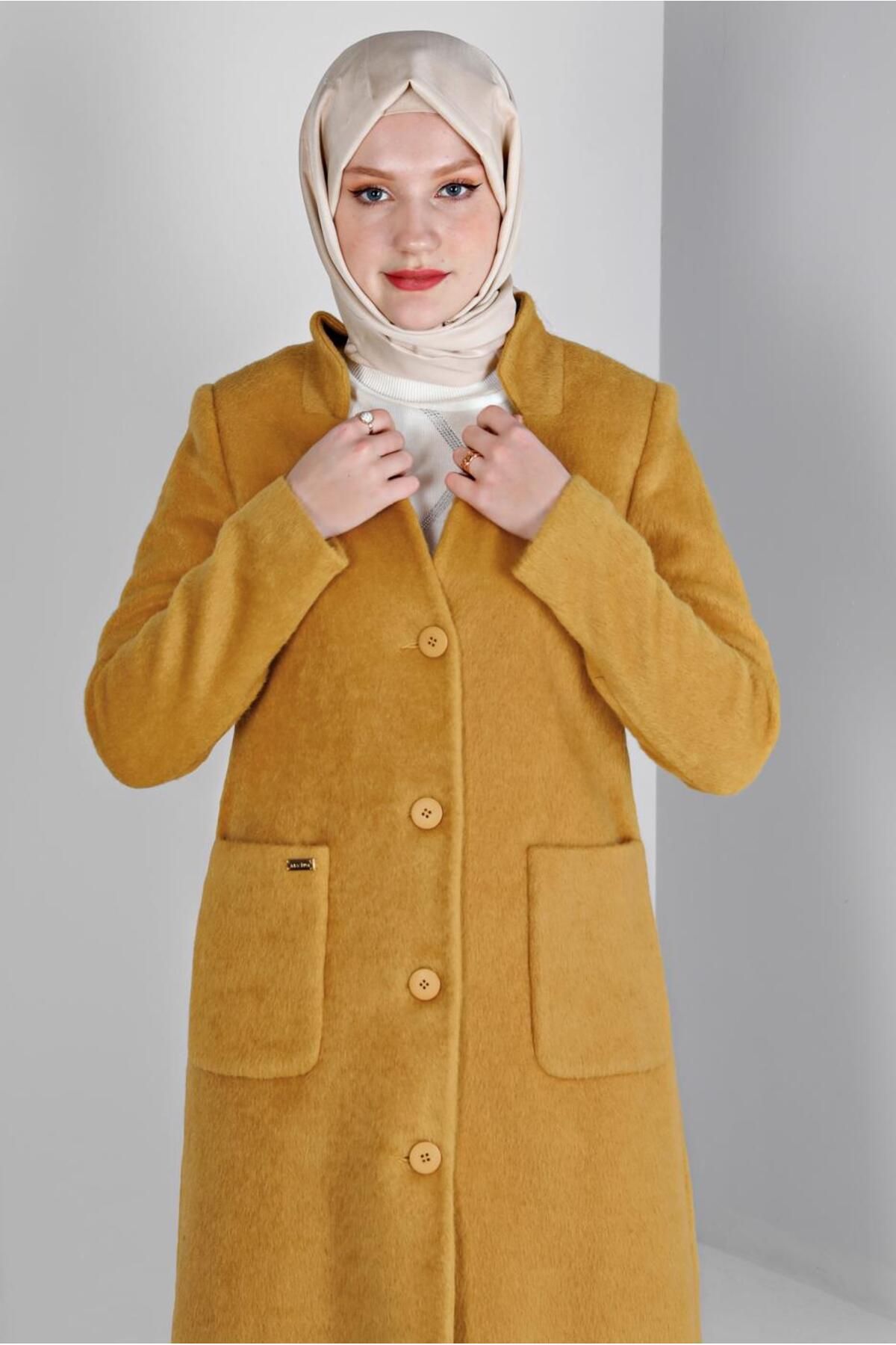 مانتو جیبی پردار 90380 Alvina
