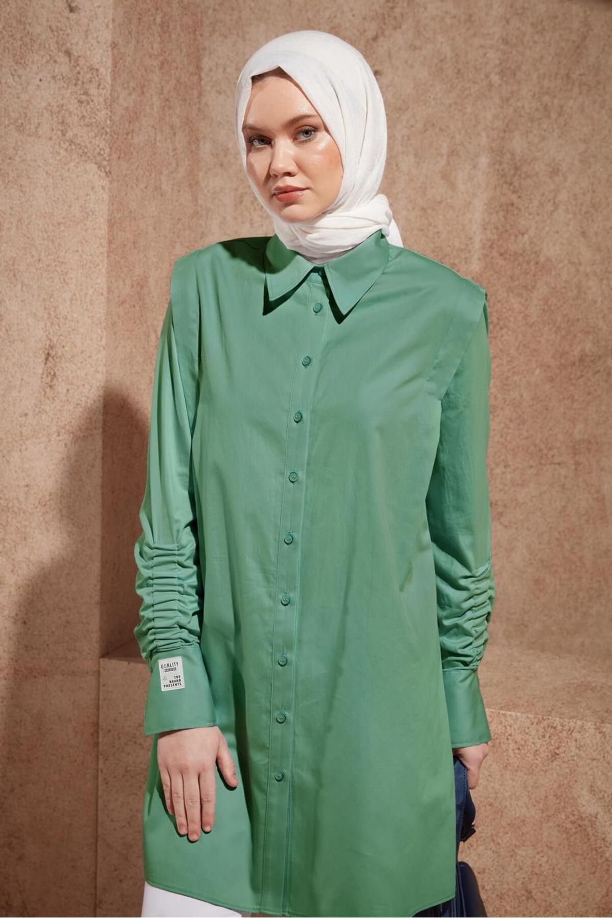 تونیک ساتن طرح دار 44466 Alvina