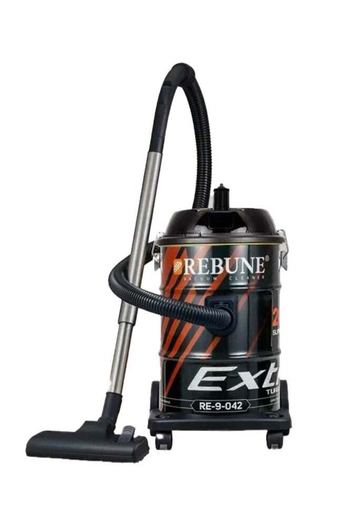 ريبون مكنسة كهربائية برميلية ، سعة 21 لترًا، 2000 وات، RE-9-042، أسود وبرتقالي