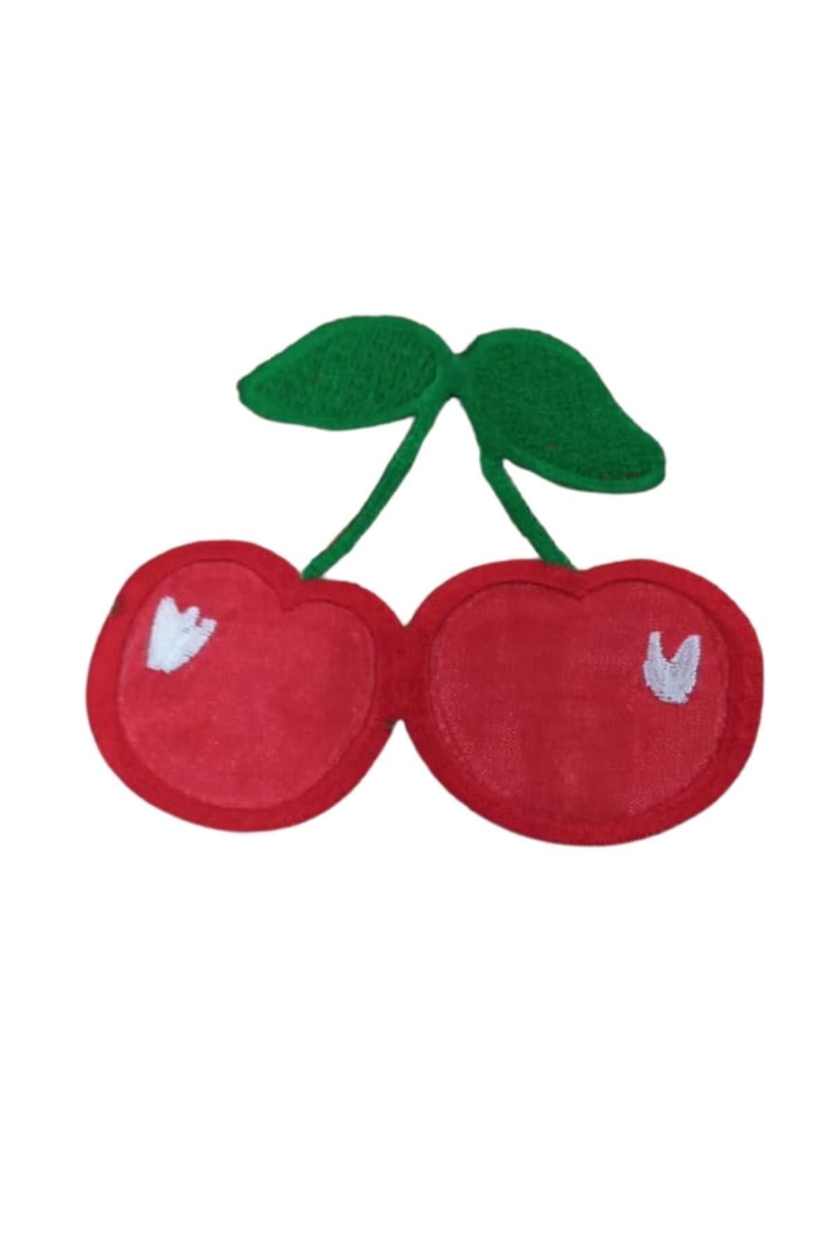 KfksStore Aplike Ütü İle Yapışan Kiraz Desen