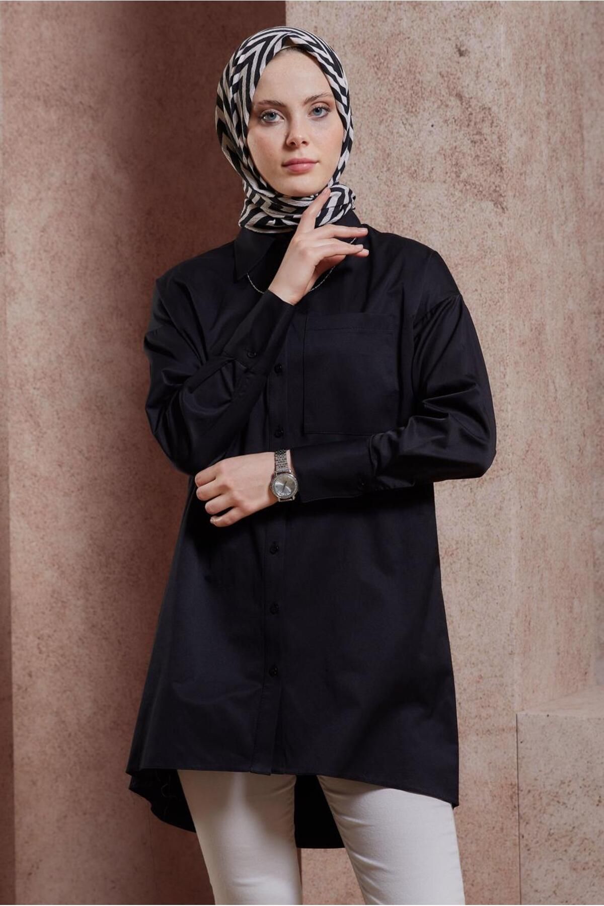 تونیک پیراهن ساتن 44421 Alvina