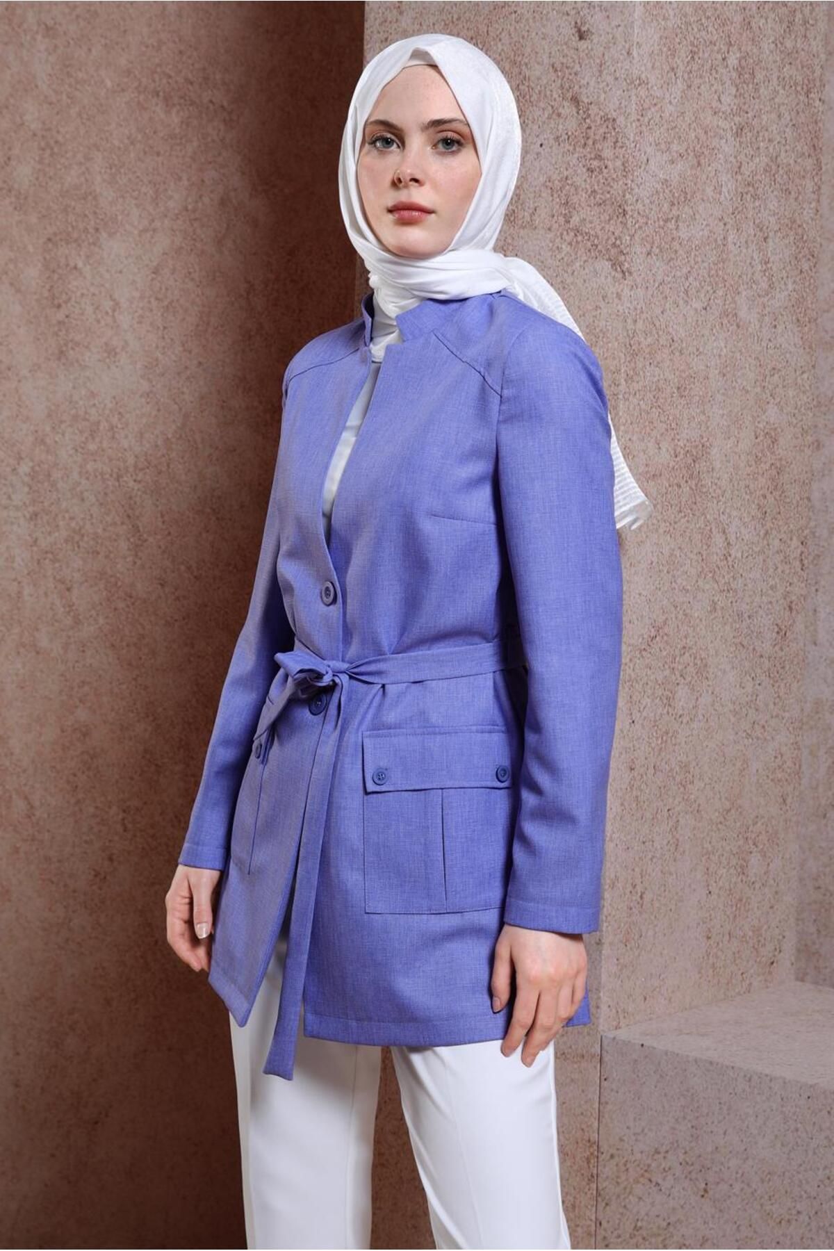 ژاکت کمربندی 44459 Alvina