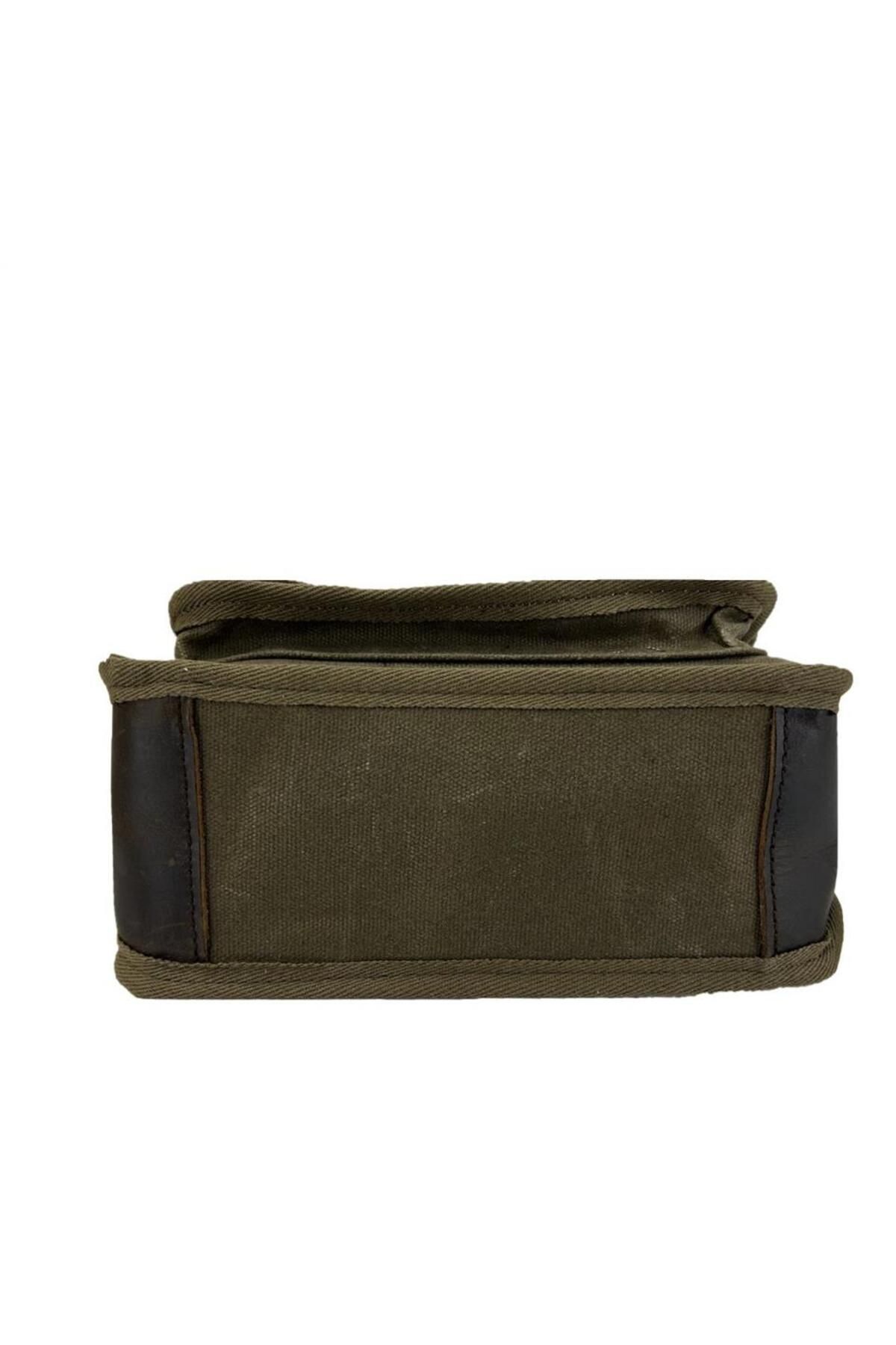 ÇÇS-Ççs 31488 Waxed Canvas Postman - Shoulder Bag with Strap Brown 8