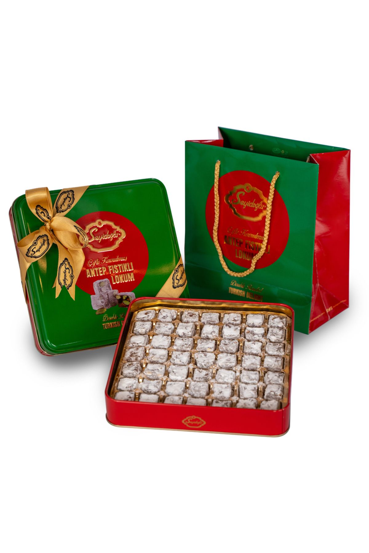 Çifte Kavrulmuş Antep Fıstıklı Lokum - 430gr (Özel Kutu)