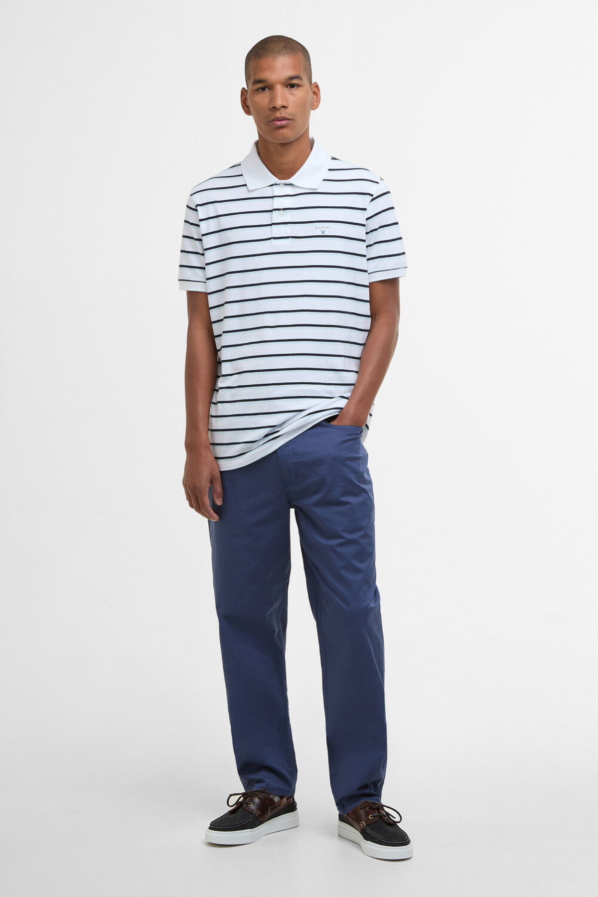 شلوار مردانه راسته فاق نرمال | باربور Barbour MTR0758-0018 - تصویر 3