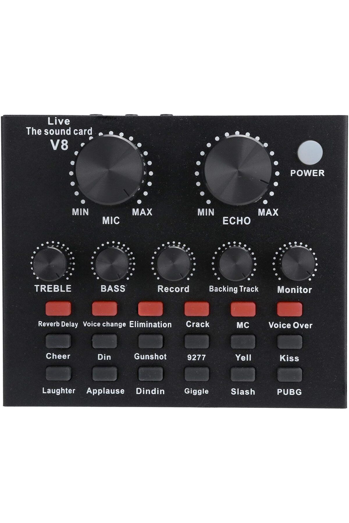 fulina-V8s Professional Live Sound Card,Dual DSP sound beautification,intelligent noise reduction 1
