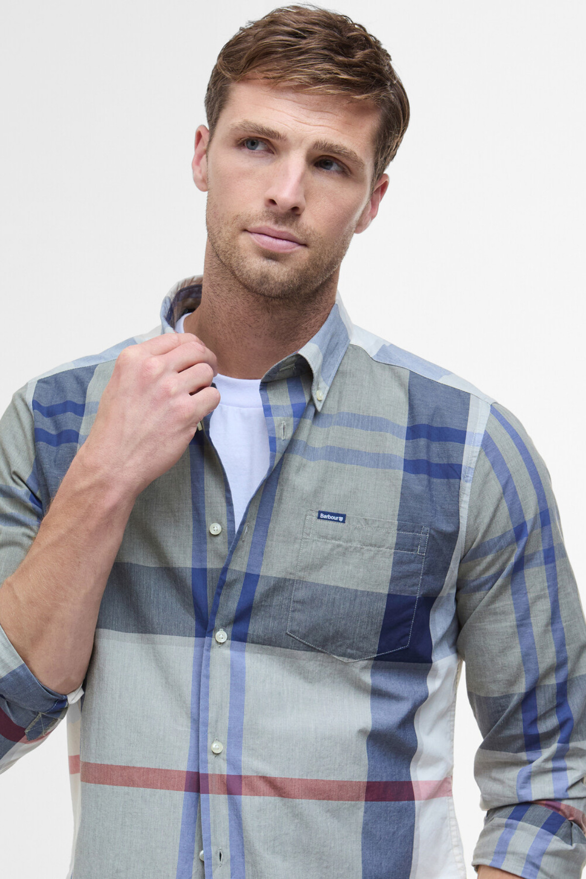 پیراهن مردانه آستین بلند | باربور Barbour MSH5071-0017 - تصویر 5