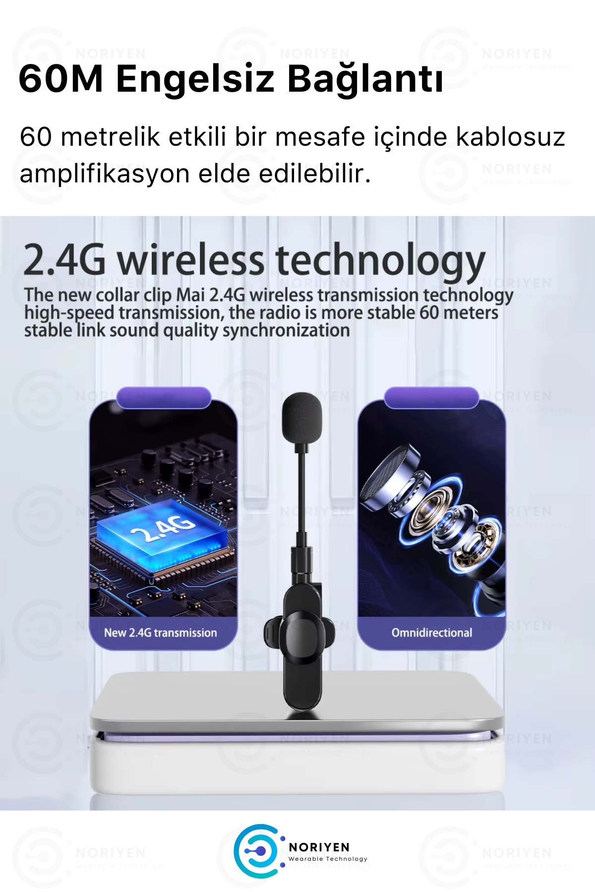 Pro Model Aux Girişli Kablosuz Yaka Mikrofonu Influencer Youtuber Tiktok Röportaj İçin K35D Mikrofon