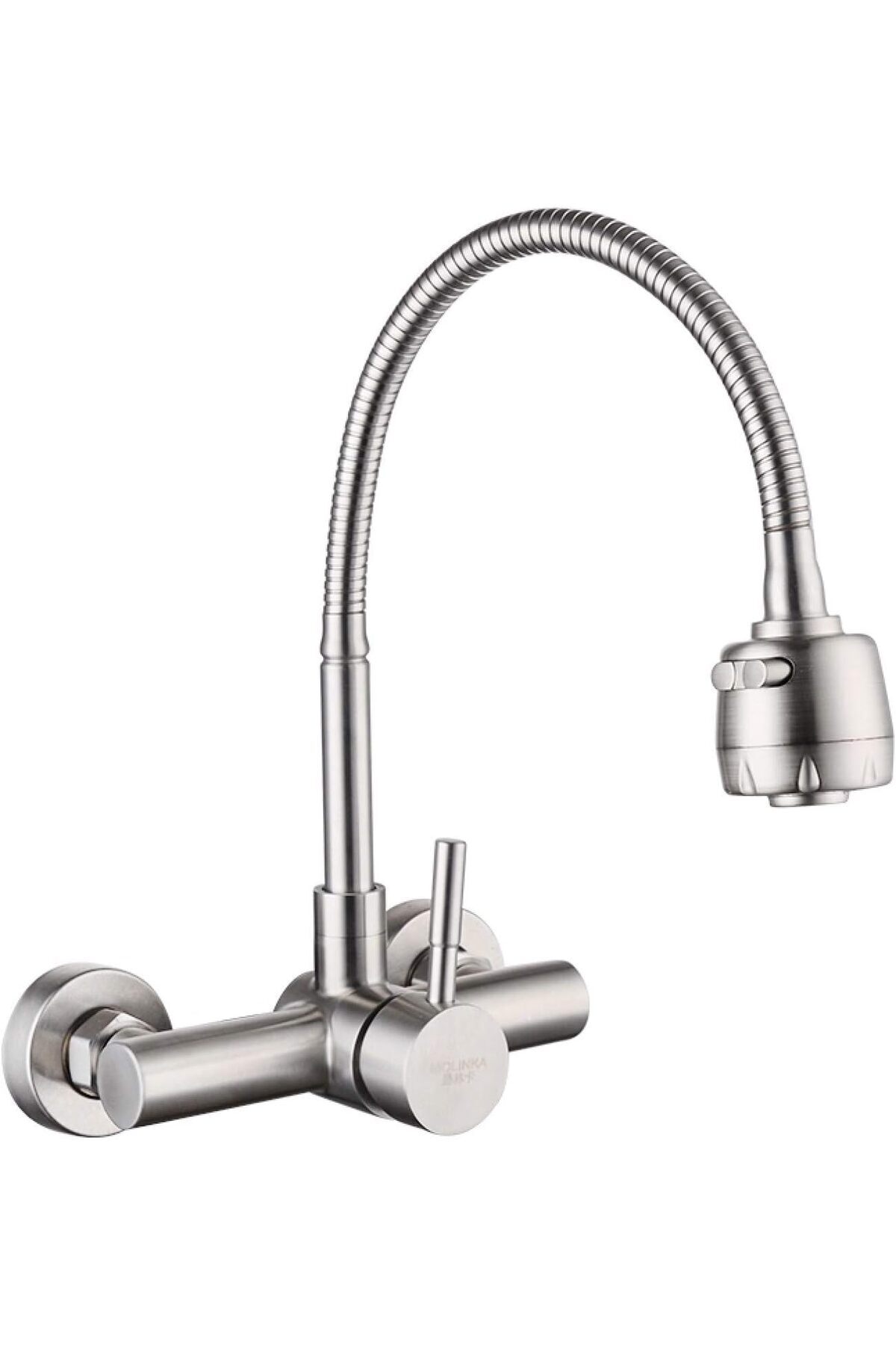 COOYA-Water Tap for Kitchen, Stainless Steel, Wall Mounted, Kitchen Sink Tap 360 Degree Swivel 1