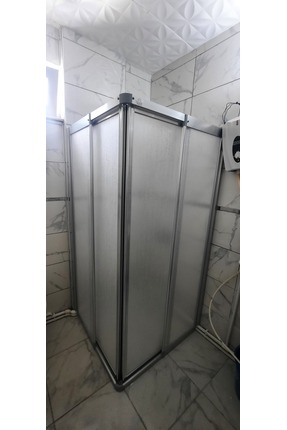 shop girayduşakabin 90cm x120cm parlak parofil mika köşeden girişli duşakabin