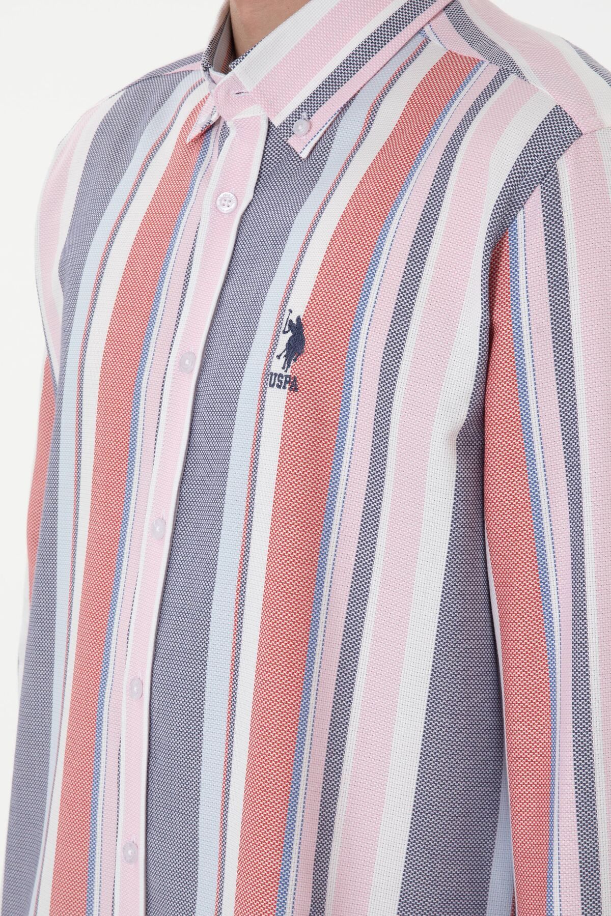 U.S. Polo Assn.-Men's Red Long Sleeve Shirt 50299787 -Vr213 7