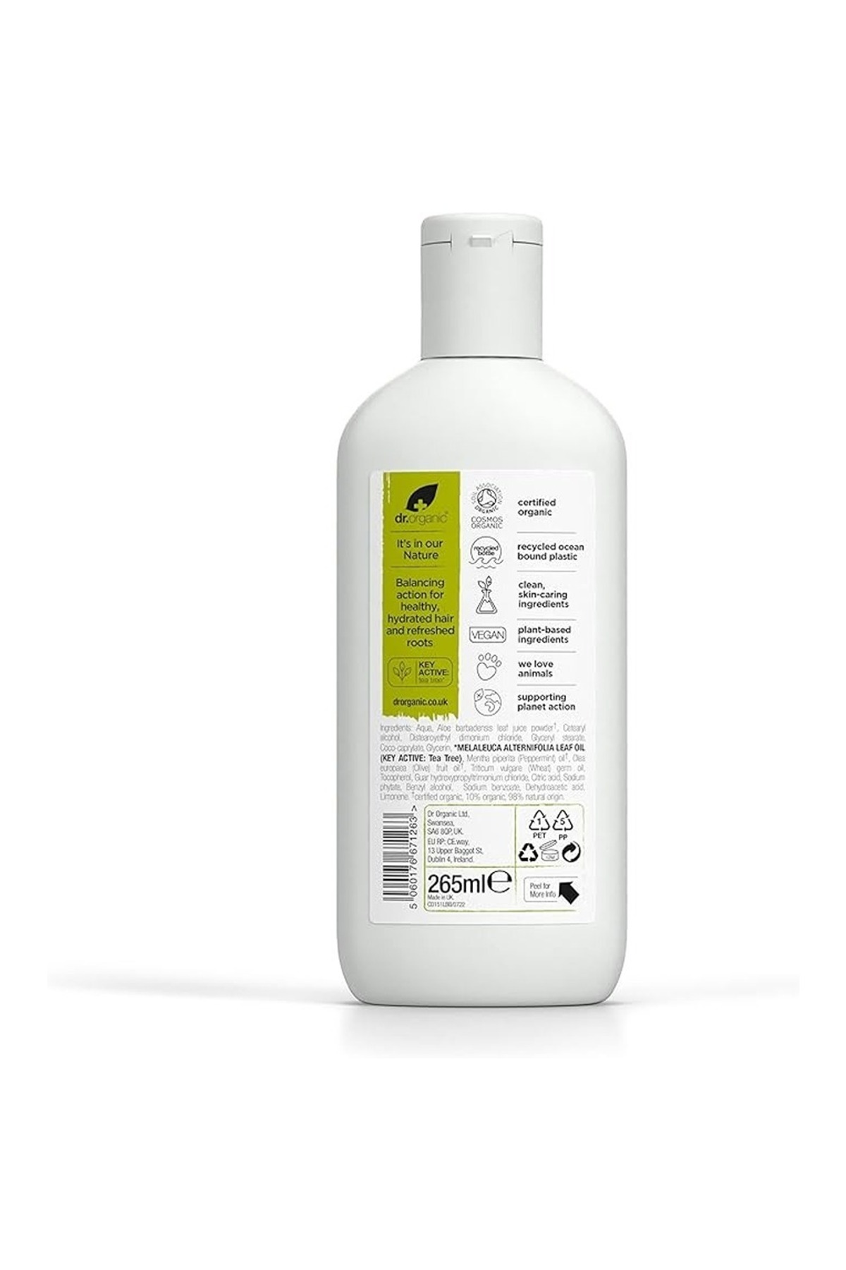 dr.organic-Dr Organic Tea Tree Purifying Conditioner for Oily Roots & Scalps, 265ml 2