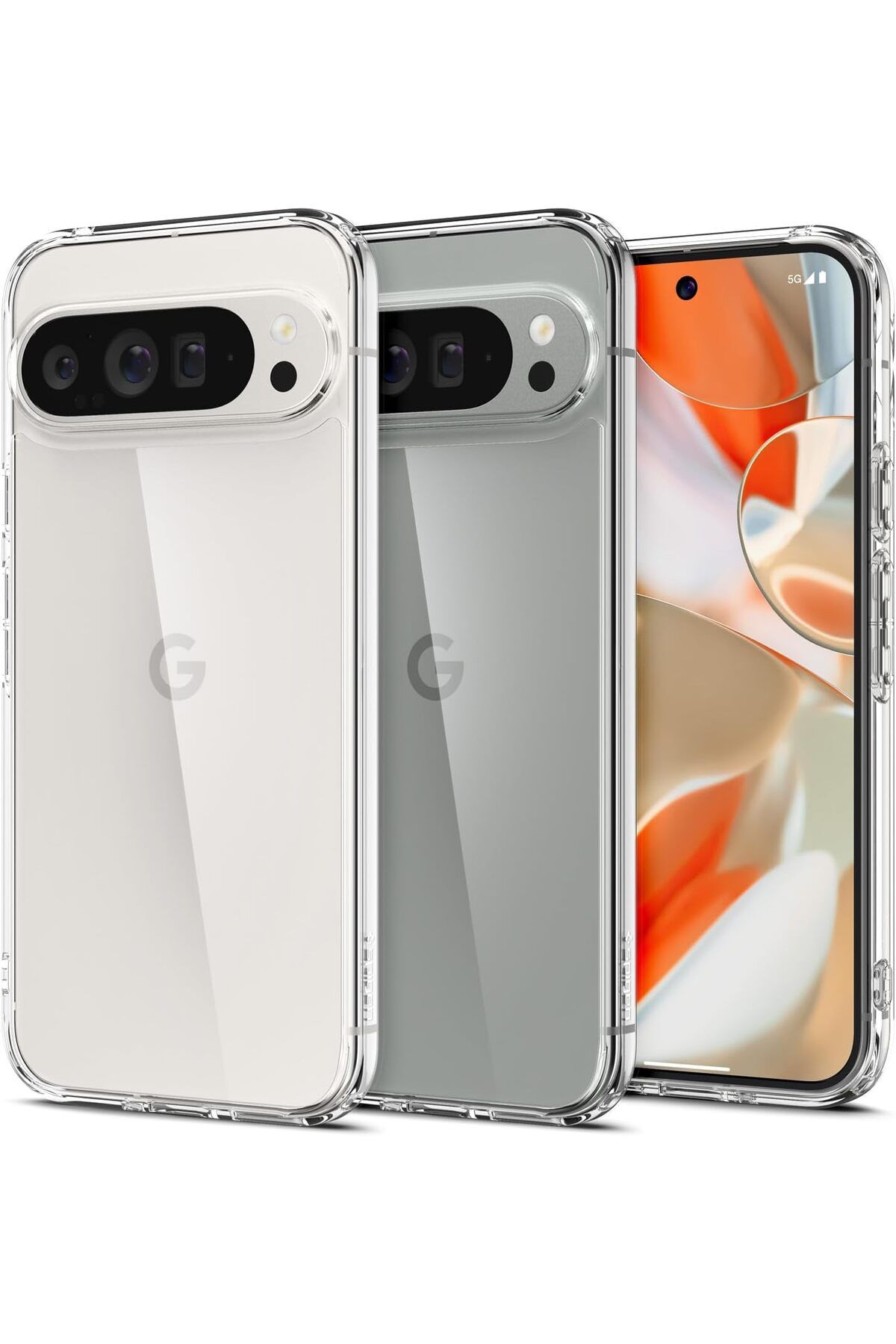 Spigen-Ultra Hybrid designed for Google Pixel 9 Pro XL case cover - Crystal Clear 1