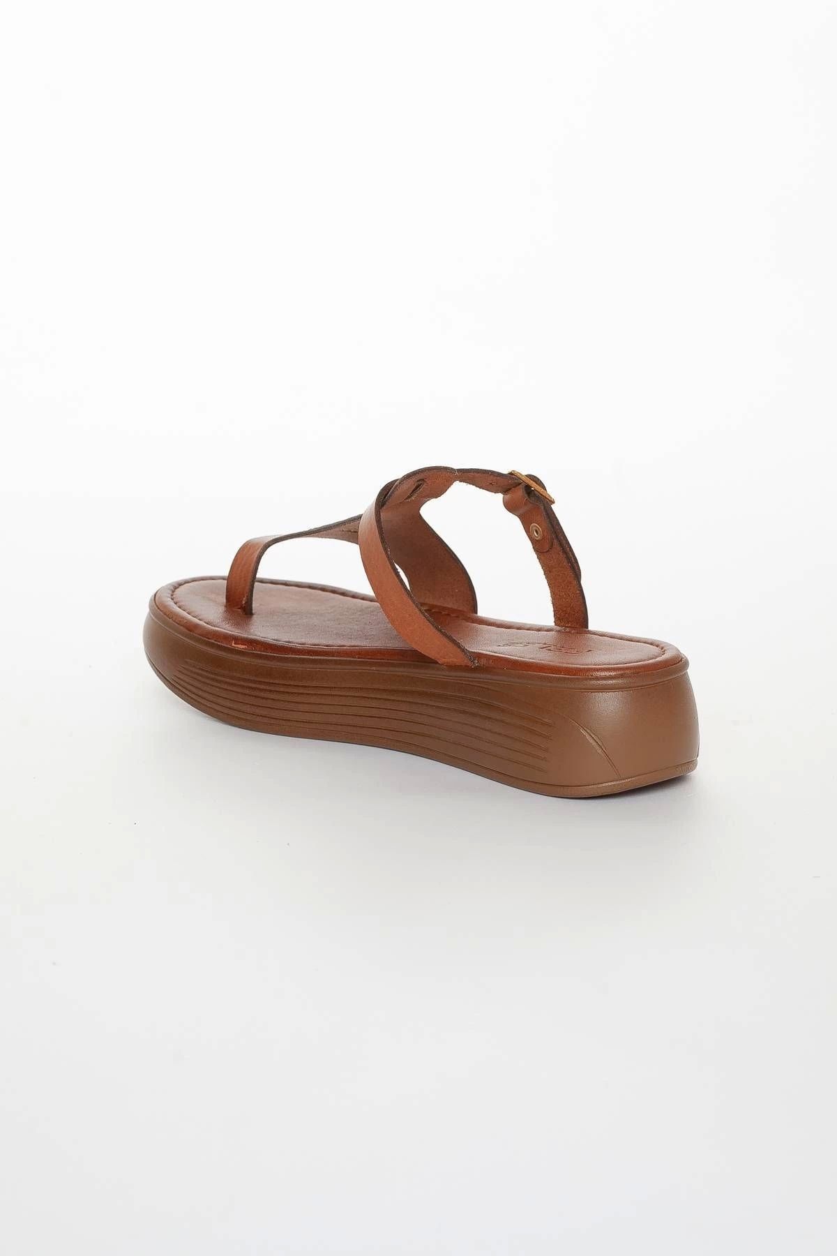 GULT-Slapi de damă din piele naturală, papuci de 4 cm 4