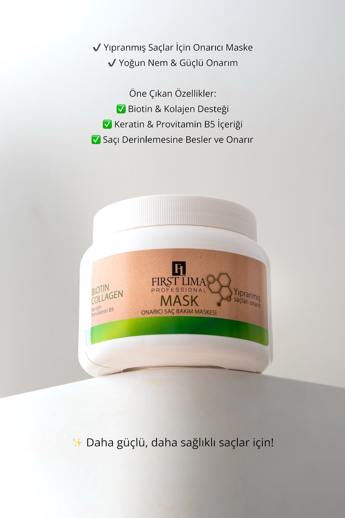 Yıpranmış Saçlar Için Tuzsuz Onarıcı Biotin & Collagen Şampuanı Ve Saç Bakım Maskesi 1000 Ml — TYC00766018149 — تصویر 6 از 6