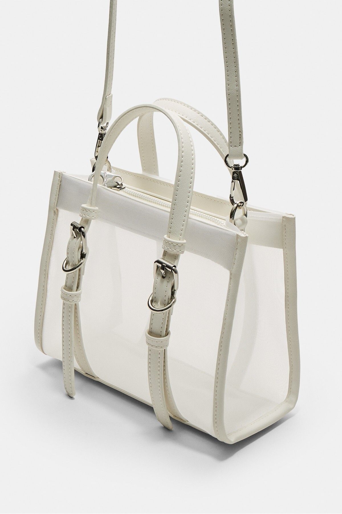 Stradivarius-Mesh tote bag 5