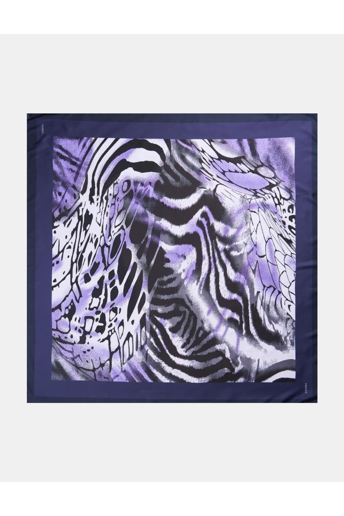Kayra-Leopard Print Scarf - Purple We Can Change It According to Your Suggestion. 1