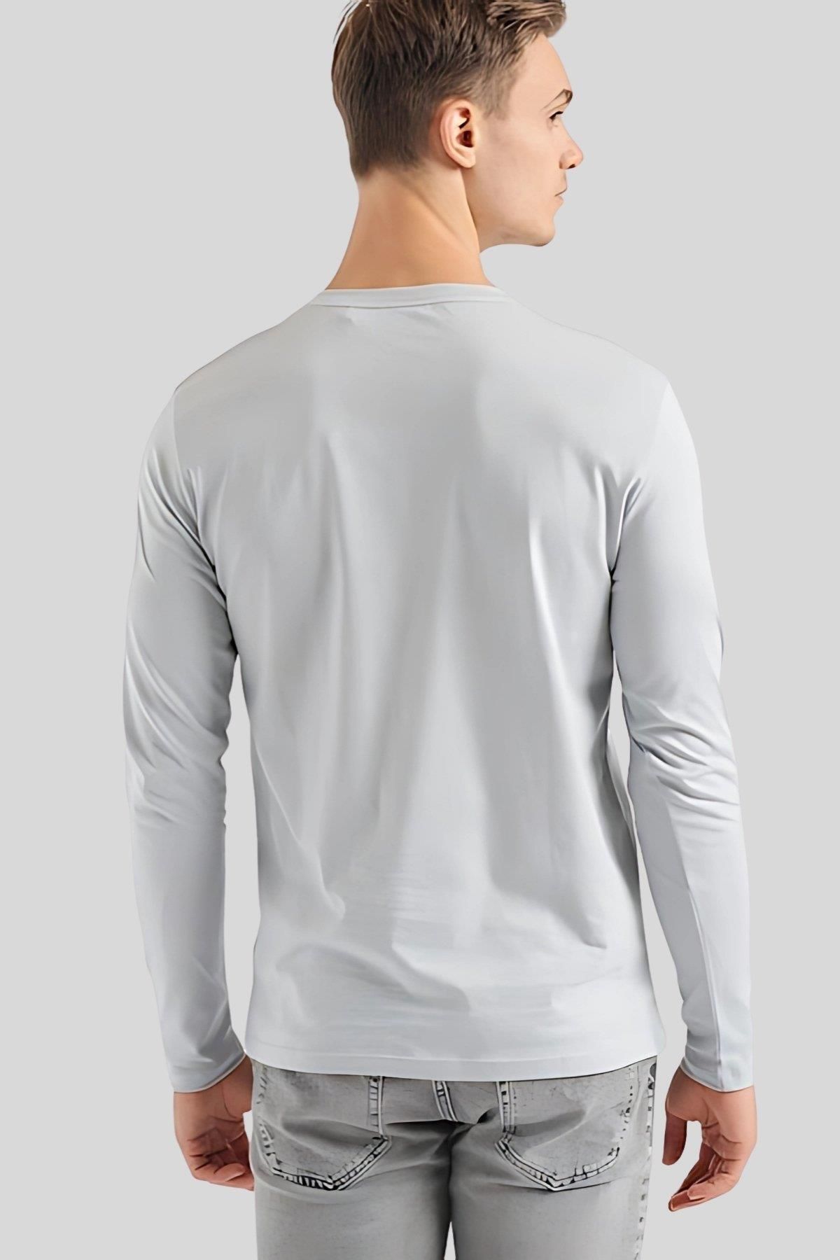 سویشرت مردانه رئیس به طور منظم مناسب یقه دوچرخه خاکستری Hugo Boss