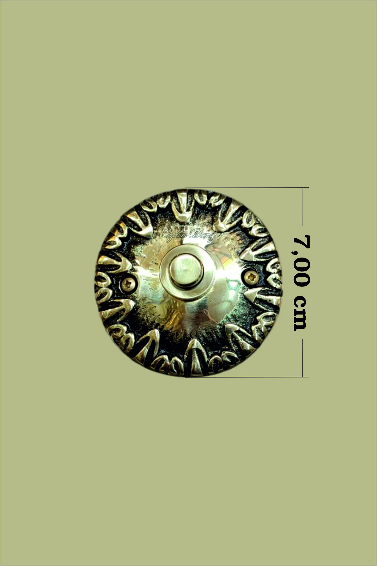 ÖZDEN BRONZ PİRİNÇ KAPİ ZİLİ DALGA - Fiyatı, Yorumları