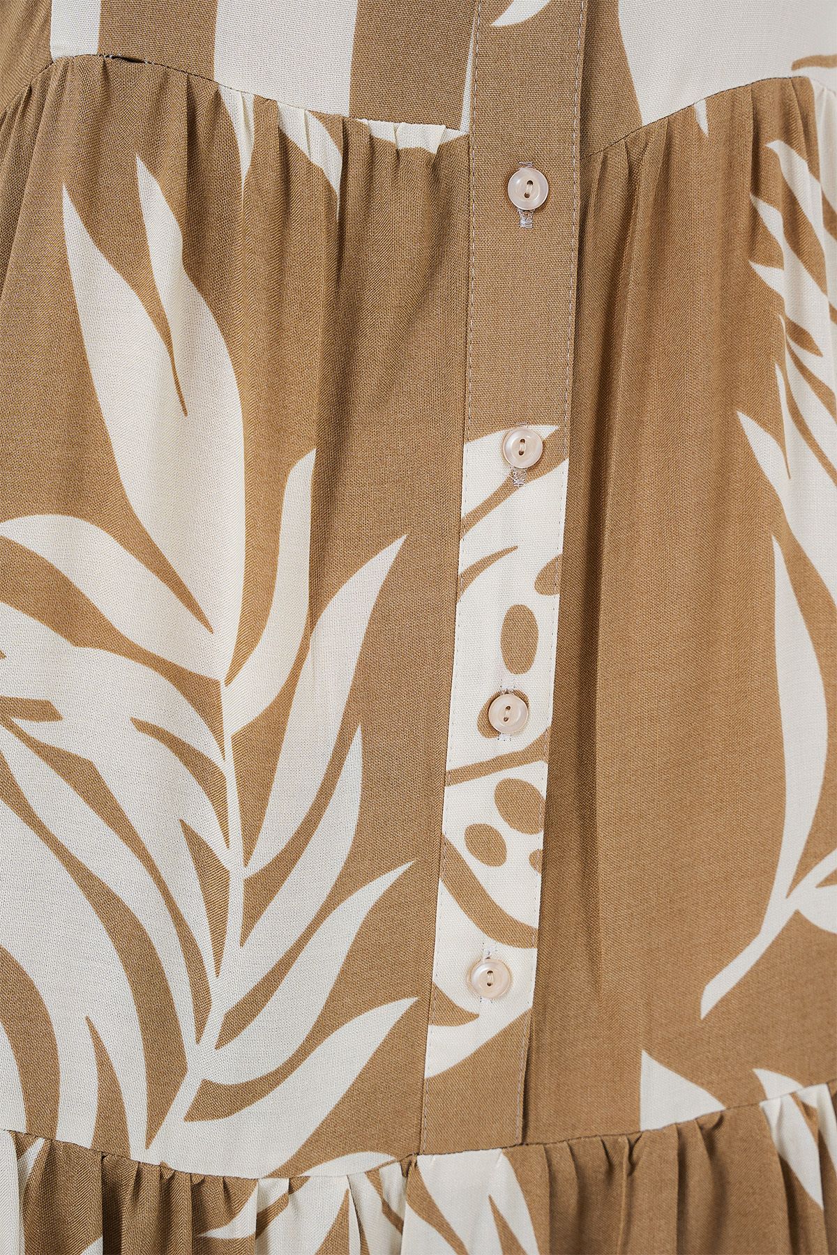 Bigdart-2423 Authentic Patterned Hijab Dress - F.Mink 4