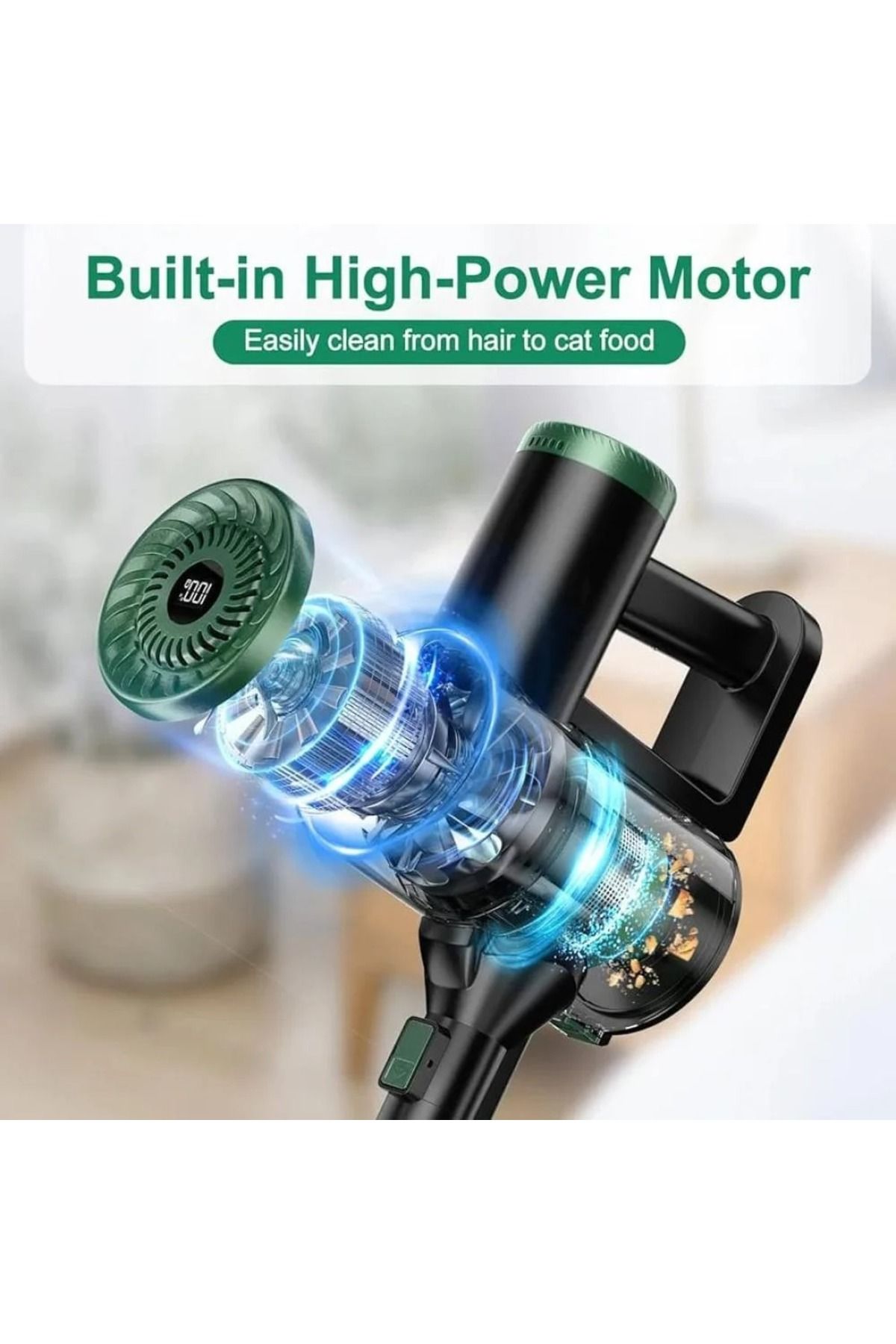 Denx-DENX DX2903 160W Cordless Stick Vacuum with 2000mAh Battery 2