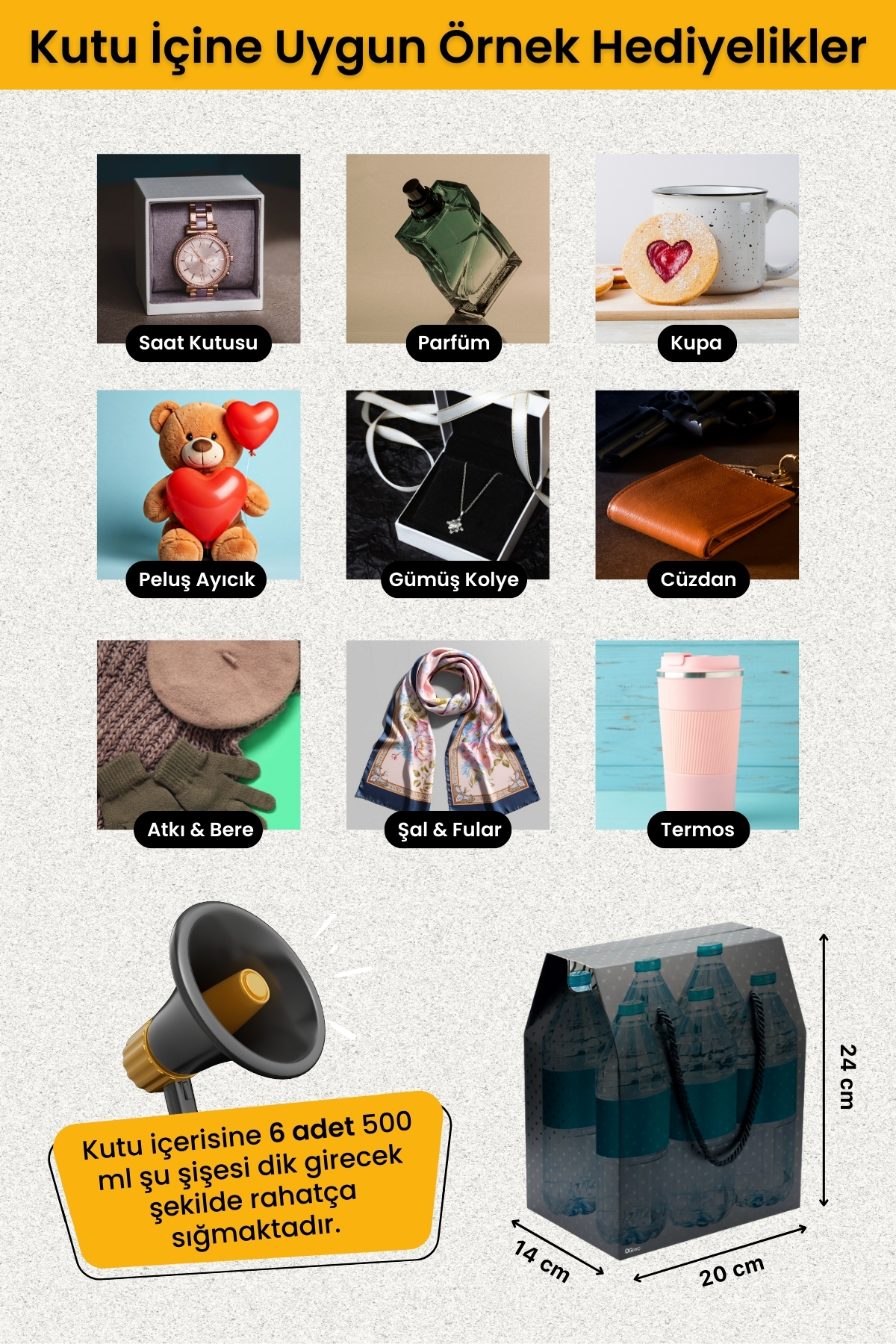 OGTWO Premium Konsept Tasarım Hediye Kutusu Çanta Boş Karton Hediye Paketi Hediyelik Siyah - 24x14x20cm fotoğrafı 3 (önizleme)