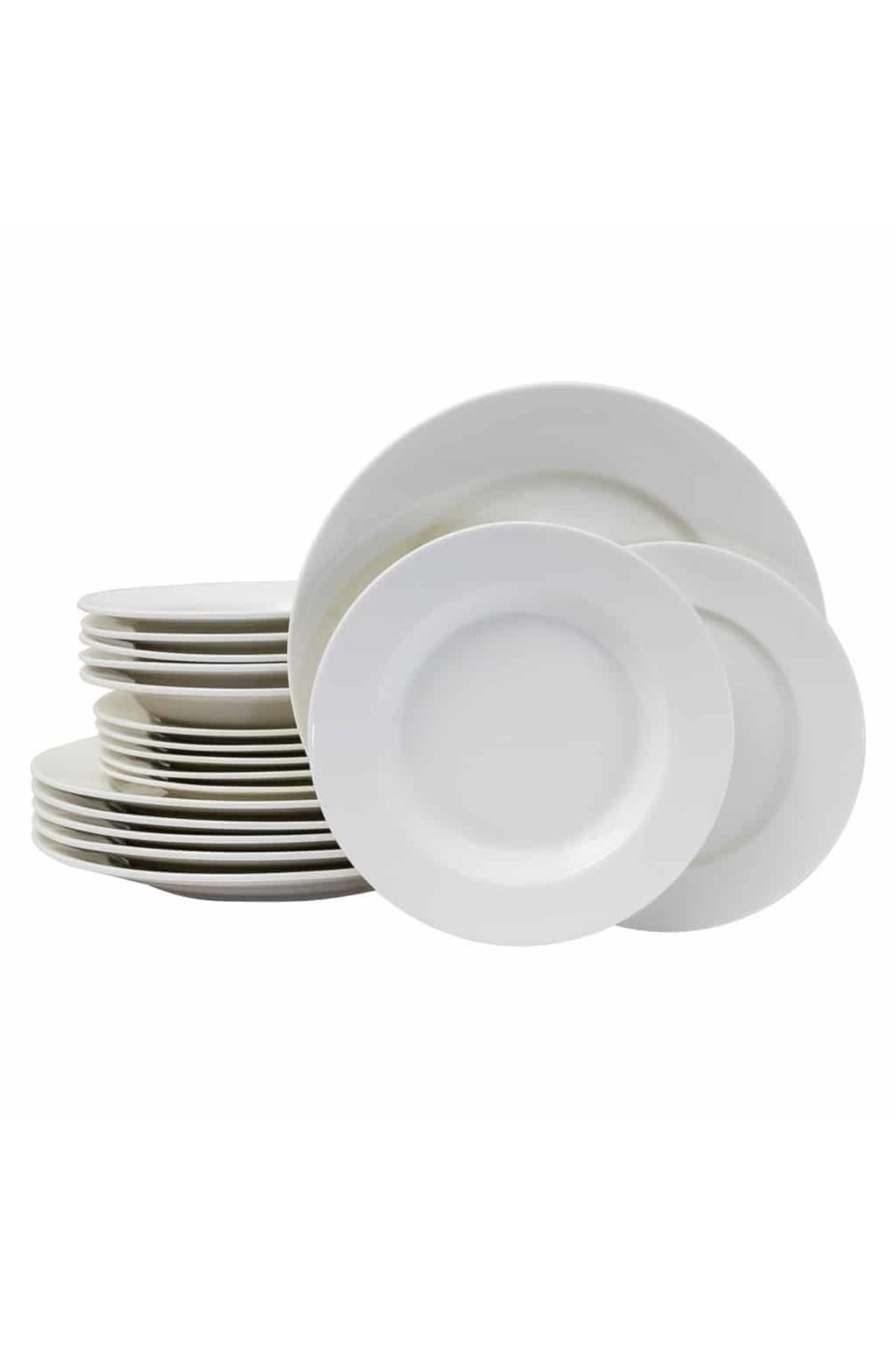 Cesiro Set Farfurii 18 Piese, Pentru 6 Persoane, North Pole, Cesiro, Portelan, Alb - One Size