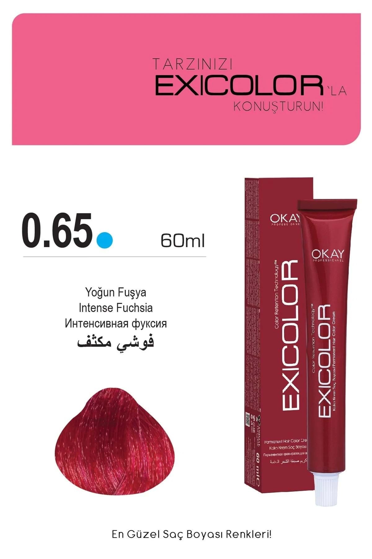 Exicolor 0.65 YOĞUN FUŞYA - Fiyatı, Yorumları