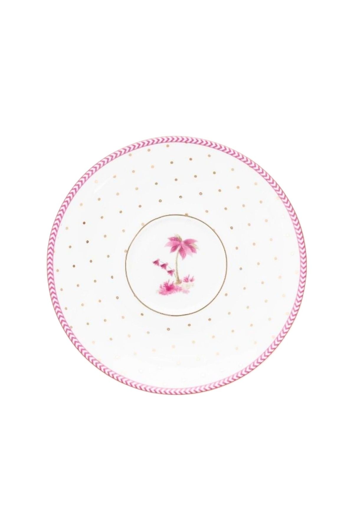 Pip Studio-Espresso cup with saucer, Pip Studio, Dots Gold Pink, 120 ml, Jolie collection 3