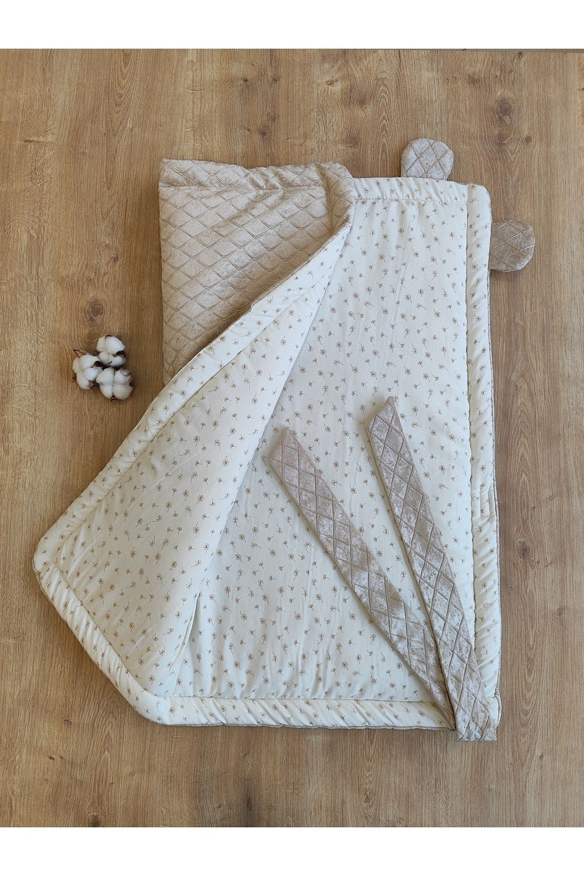 Tomuycuk Kahve Kız Erkek Bebek Battaniyesi Doğal Uyku Kundağı Hastane Çıkış Yenidoğan Mevsimlik Hediyelik fotoğrafı 7 (önizleme)