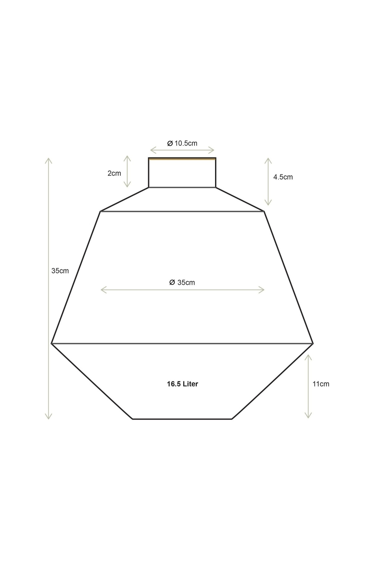 Pip Studio-Vaza decorativă, din metal, Pip Studio, White-Gold, 35 cm, colecția Royal Dot Delight 5