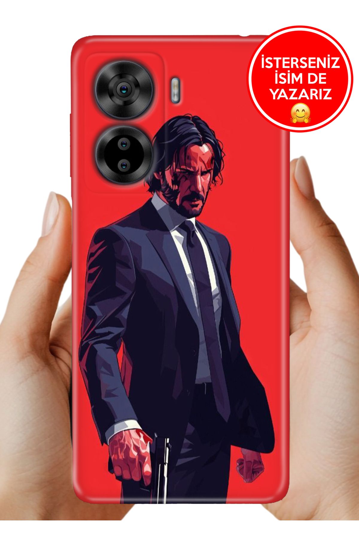 Cekuonline Casper Via X40 Kılıf 0.35 mm Resimli Silikon Keanu