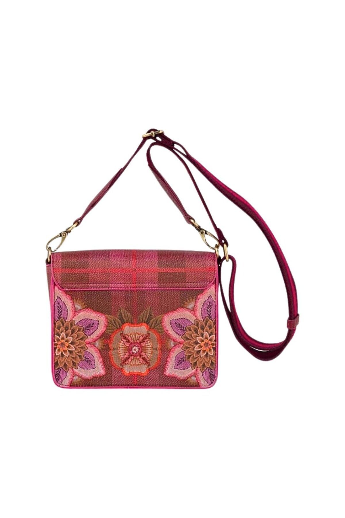 Pip Studio-Fenna crossbody bag, Red, 19x6x16 cm, Flores Felices collection, Pip Studio 3