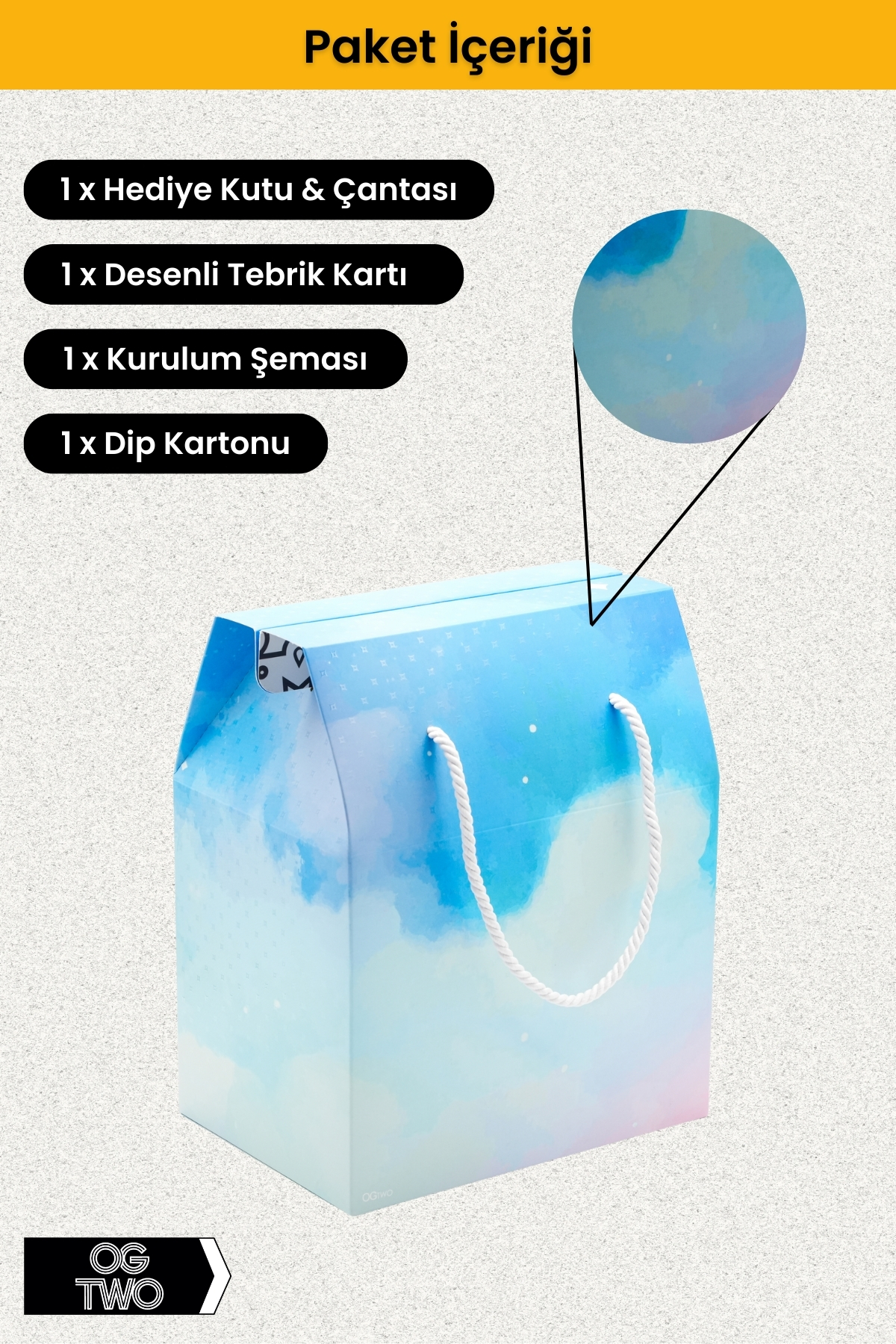 OGTWO Premium Konsept Tasarım Hediye Kutusu & Çanta Boş Karton Hediye Paketi Hediyelik Kutu - 24x14x20cm fotoğrafı 4 (önizleme)