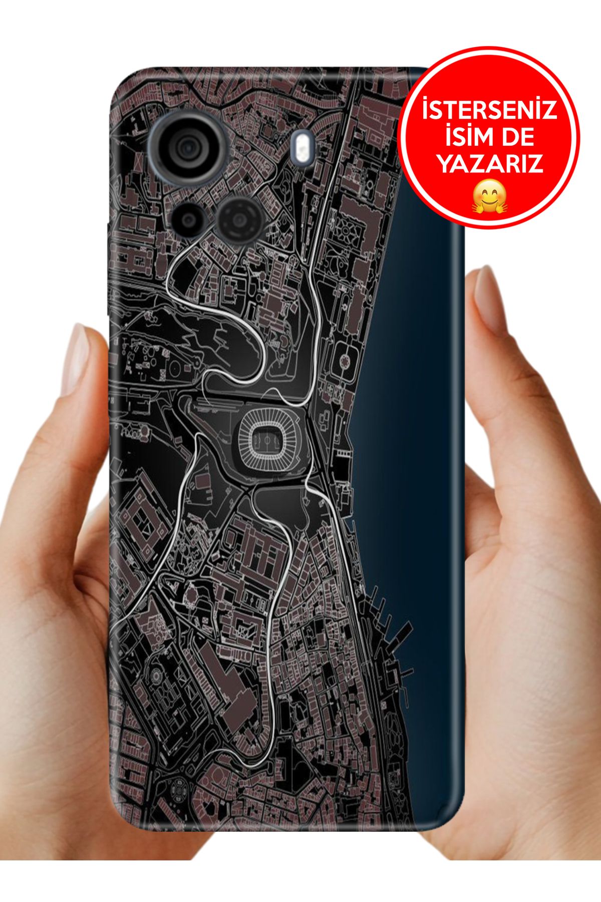 Cekuonline Casper Via F30 4G / 4.5G Kılıf Tam Rubber Esnek Silikon Full Koruma SiyahBeyaz Stadyum