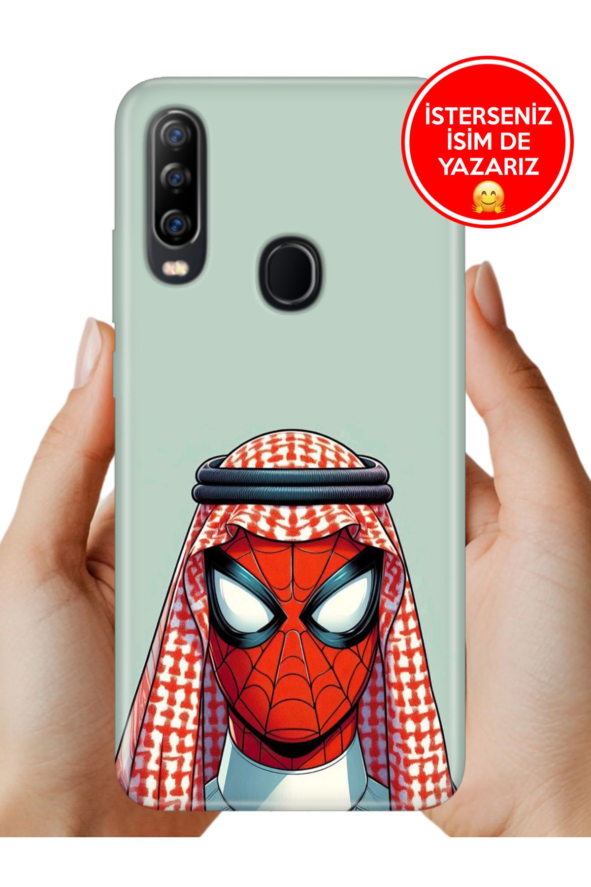 General Mobile GM 10 Kılıf UvBaskı Özel-Tasarım Silikon Arabic Spider