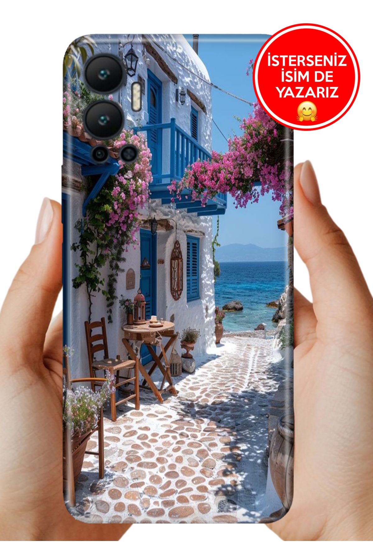 Cekuonline İnfinix Hot 12 Kılıf Cekuform Desenli Art Silikon Bodrumda Aşk