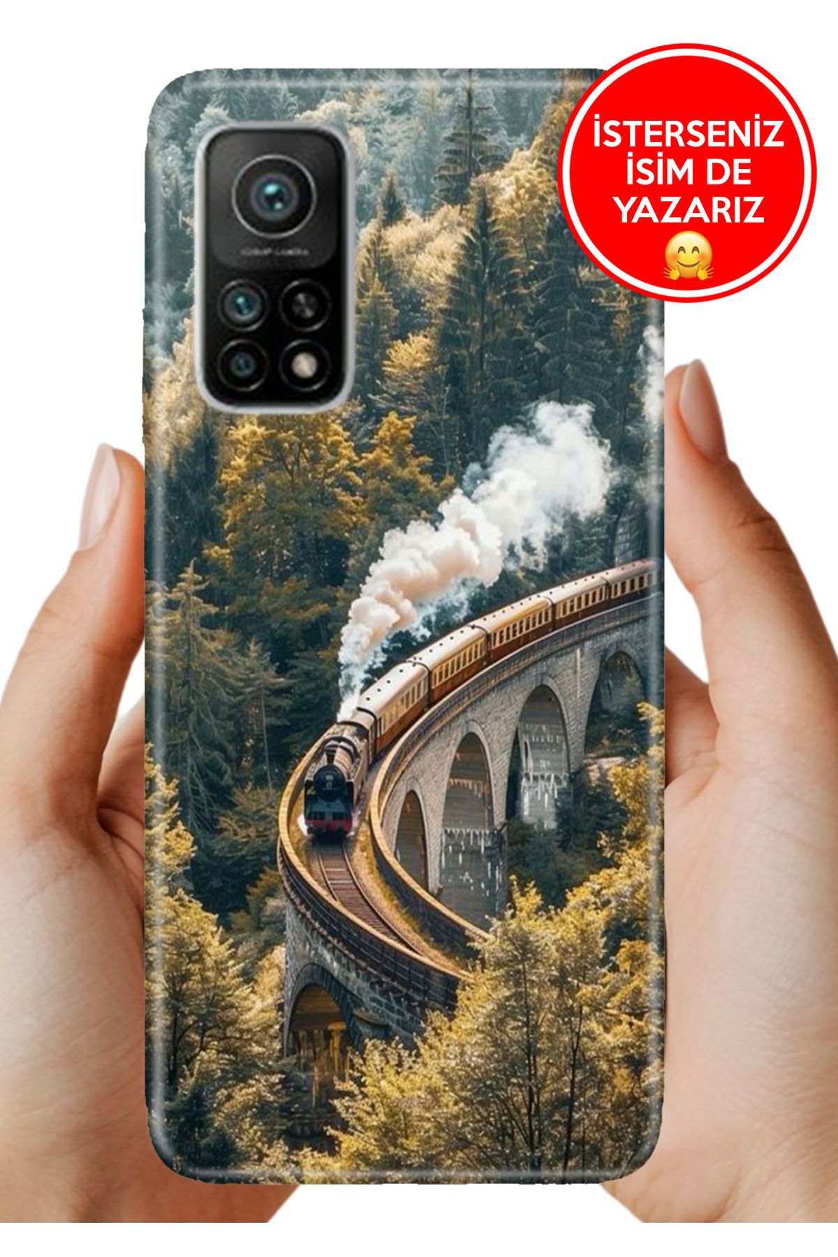 Cekuonline Xiaomi Mi10T - Mi 10T Pro Kılıf Baskılı Life Style Kapak Silikon Train Travel