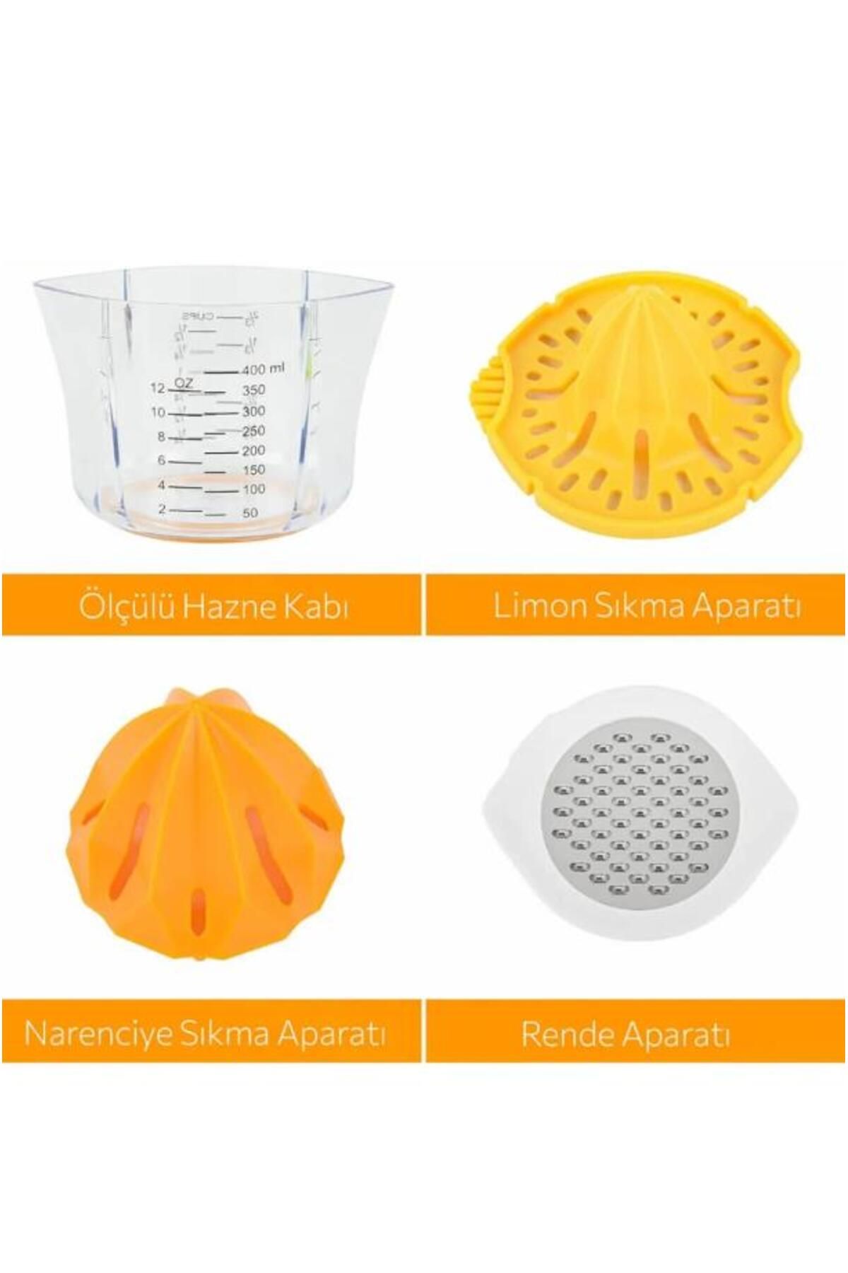 Hayveys home-Dimensional Lemon Citrus Juicer with 4 Features Grater Design and Chamber 2