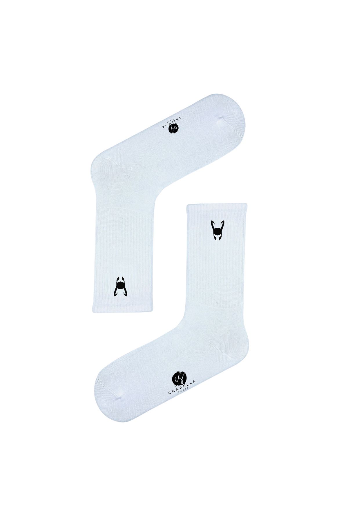 ChapellaSocks Loki Nakışlı Unisex Uzun Tenis Çorap- %100 Pamuk ve Rahat!