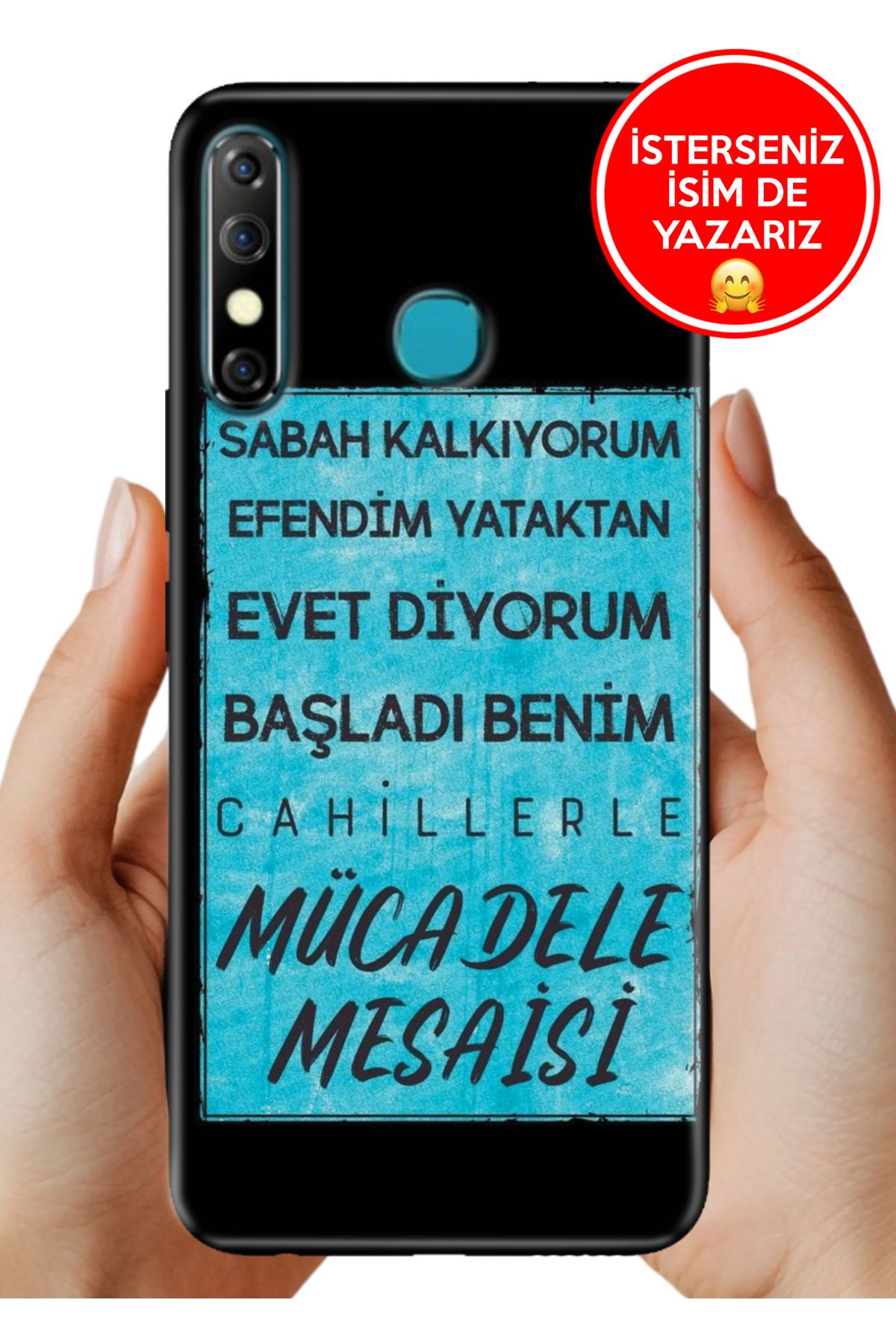 Cekuonline İnfinix Hot 8 Kılıf Desenli Baskılı Kamera Korumalı ZRR Silikon Mücadele