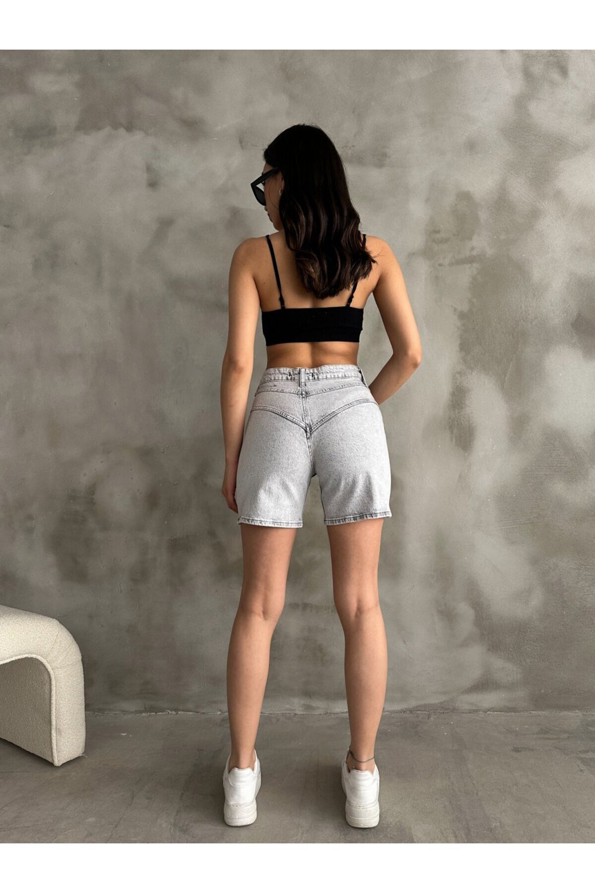 ADA MODA-Women's short, simple jeans 2