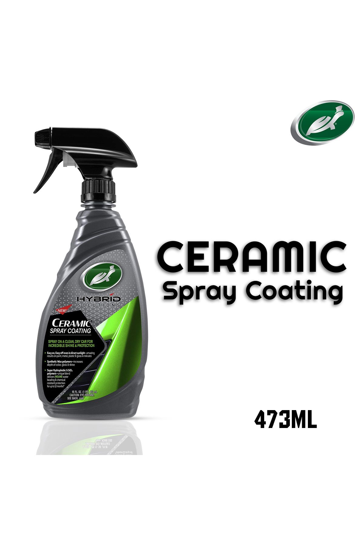 Hybrid Solutions-Turtle Wax Hybrid Solutions Ceramic Spray Coating – 473ml, Hydrophobic Protection, Easy Application 1