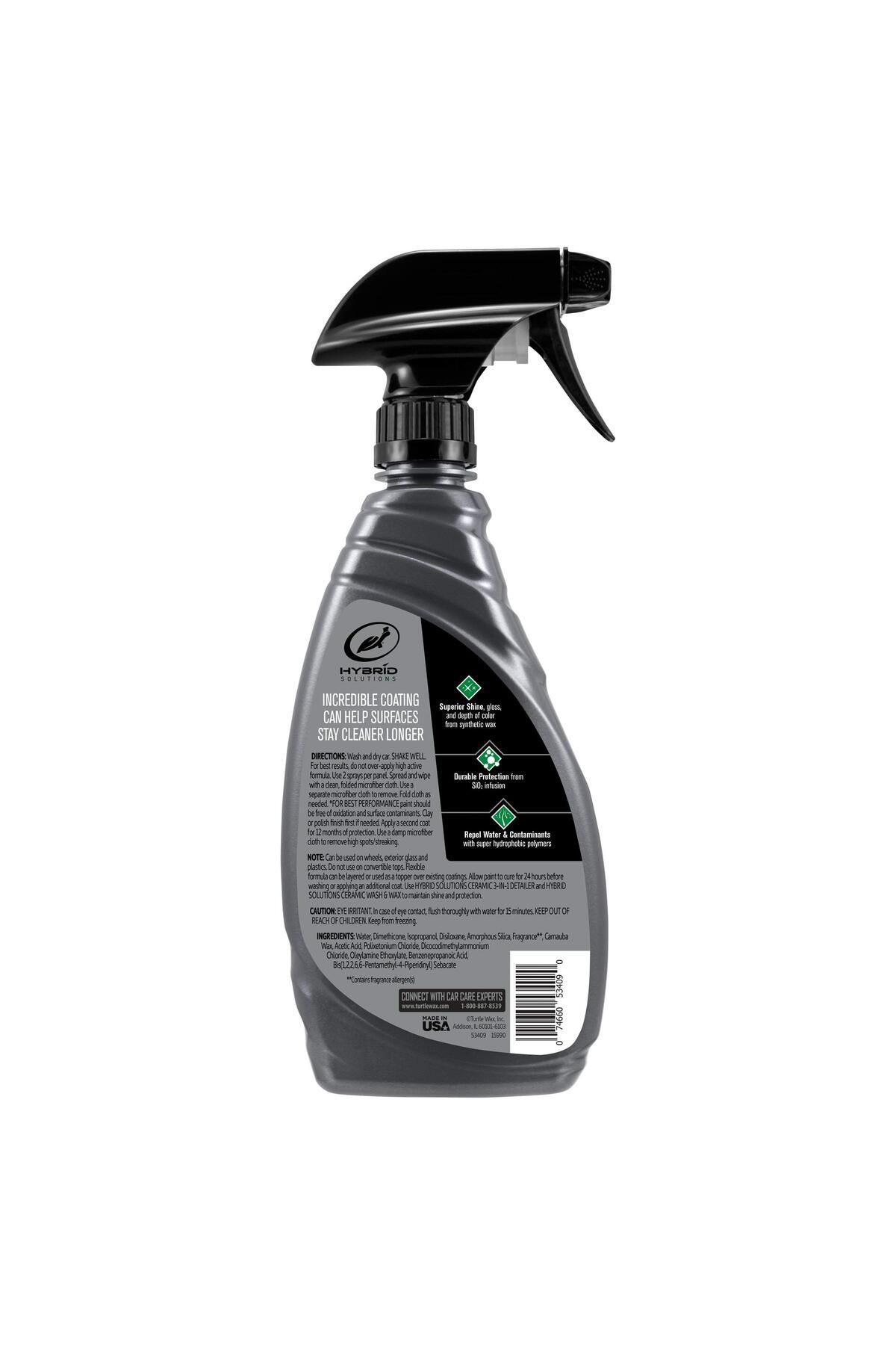 Hybrid Solutions-Turtle Wax Hybrid Solutions Ceramic Spray Coating – 473ml, Hydrophobic Protection, Easy Application 2