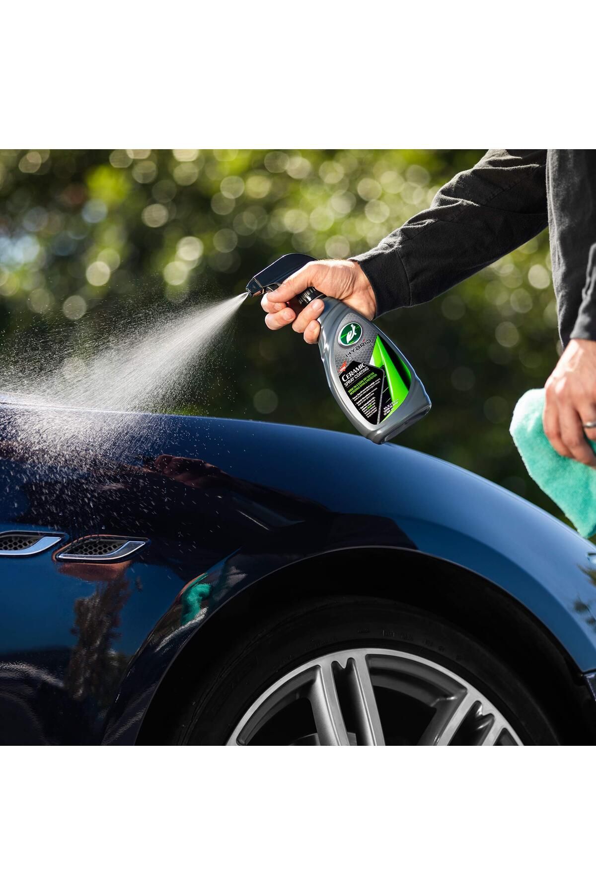 Hybrid Solutions-Turtle Wax Hybrid Solutions Ceramic Spray Coating – 473ml, Hydrophobic Protection, Easy Application 8